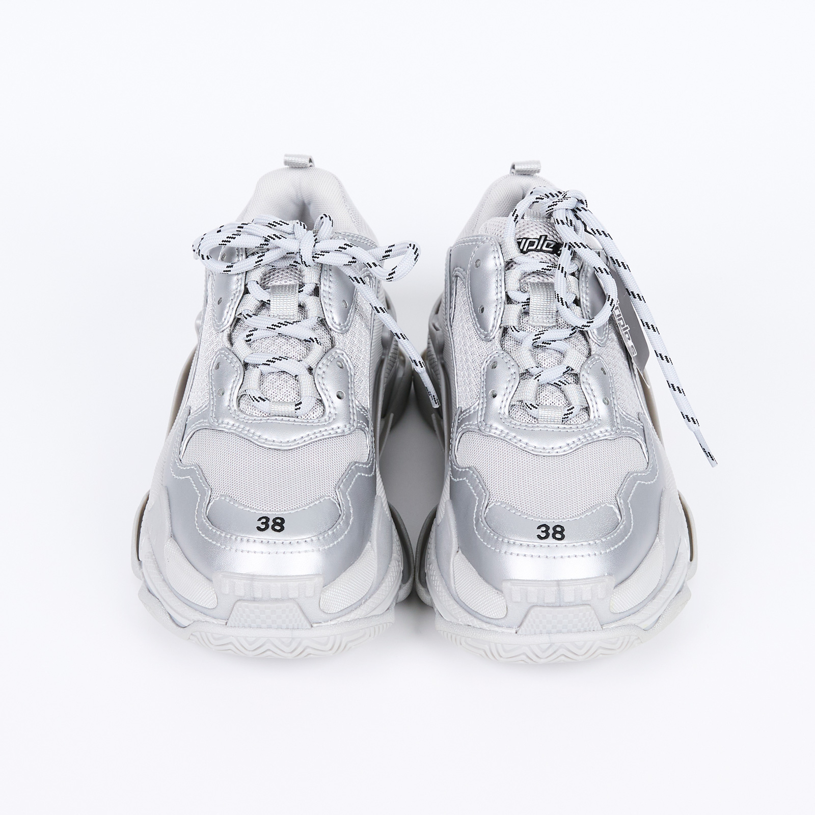 巴黎世家 BALENCIAGA Triple S 524039W2FS238 銀TRIPLE S老爹鞋 防塵袋
