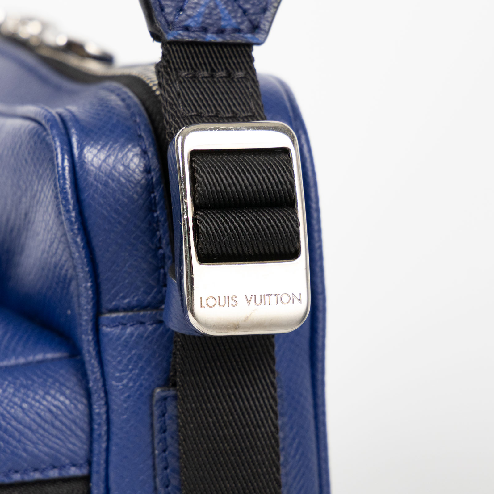 路易威登 LOUIS VUITTON Outdoor 郵差包 M30242 藍原花OUTDOOR PM 防塵袋/購買證明