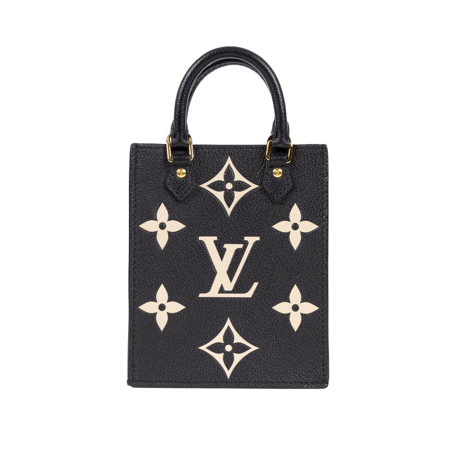 路易威登 LOUIS VUITTON Petit Sac Plat 斜背琴譜包 M57937 黑底白花PETIT SAC PLAT 原廠盒子/防塵袋