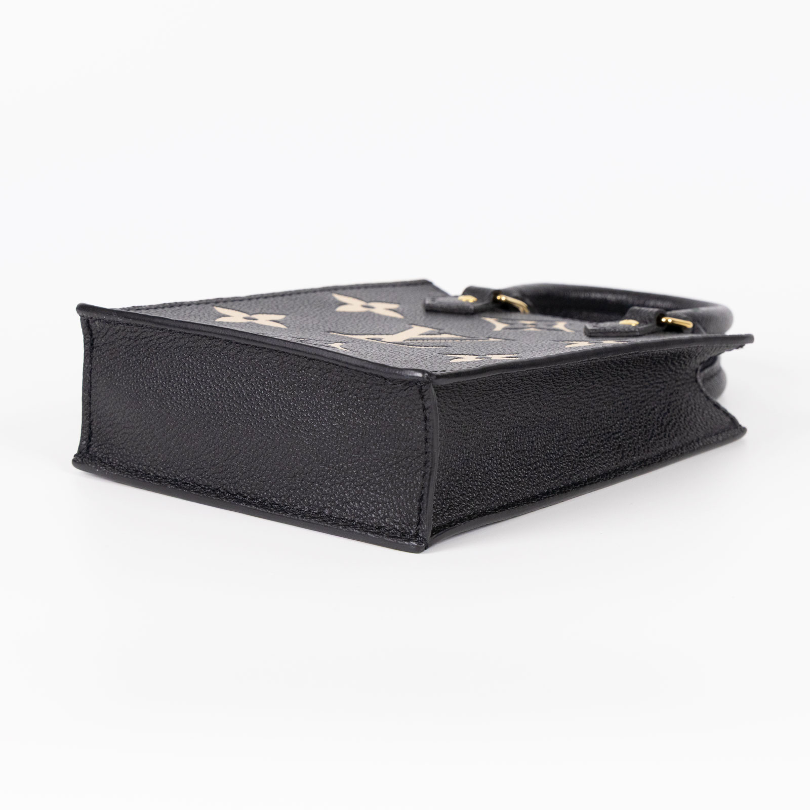 路易威登 LOUIS VUITTON Petit Sac Plat 斜背琴譜包 M57937 黑底白花PETIT SAC PLAT 原廠盒子/防塵袋