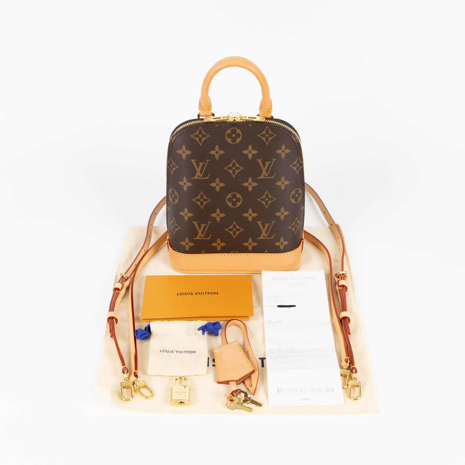 路易威登 LOUIS VUITTON Alma 背包 M47132 晶片款 原花ALMA背包 防塵袋/鎖組/購買證明