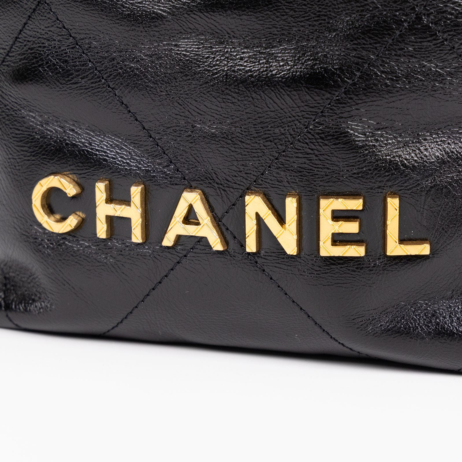 香奈兒 CHANEL 22 Mini 迷你 肩背 斜背包  晶片款 黑珍珠鍊22 MINI 原廠盒子/防塵袋