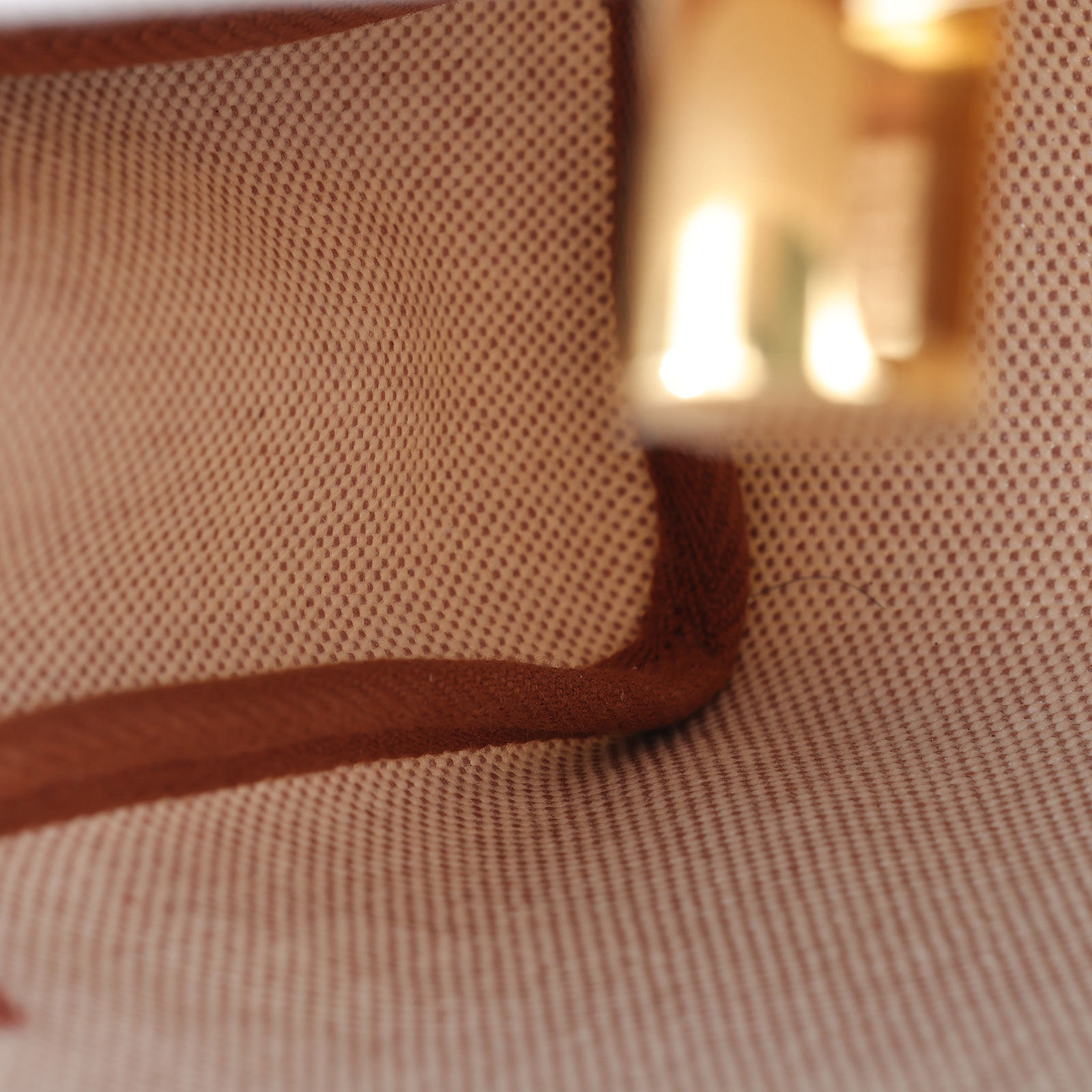 愛馬仕 Hermès Herbag Zip 20 HER20 H085414CC/W刻 ☆金棕拼米白帆布HERBAG20 原廠盒子/防塵袋/購買證明影本