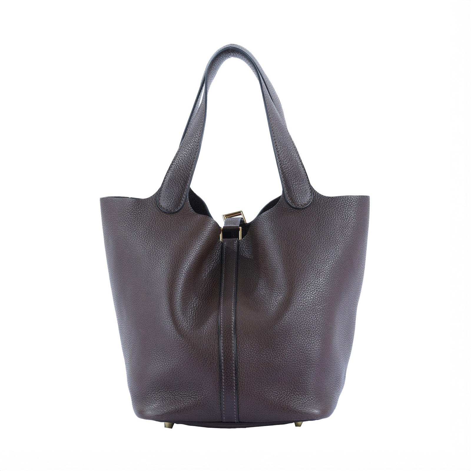 愛馬仕 Hermès Picotin Lock 22 菜籃子包 PT22 U ☆馬鞍PICOTIN22 原廠盒子/防塵袋/鎖組