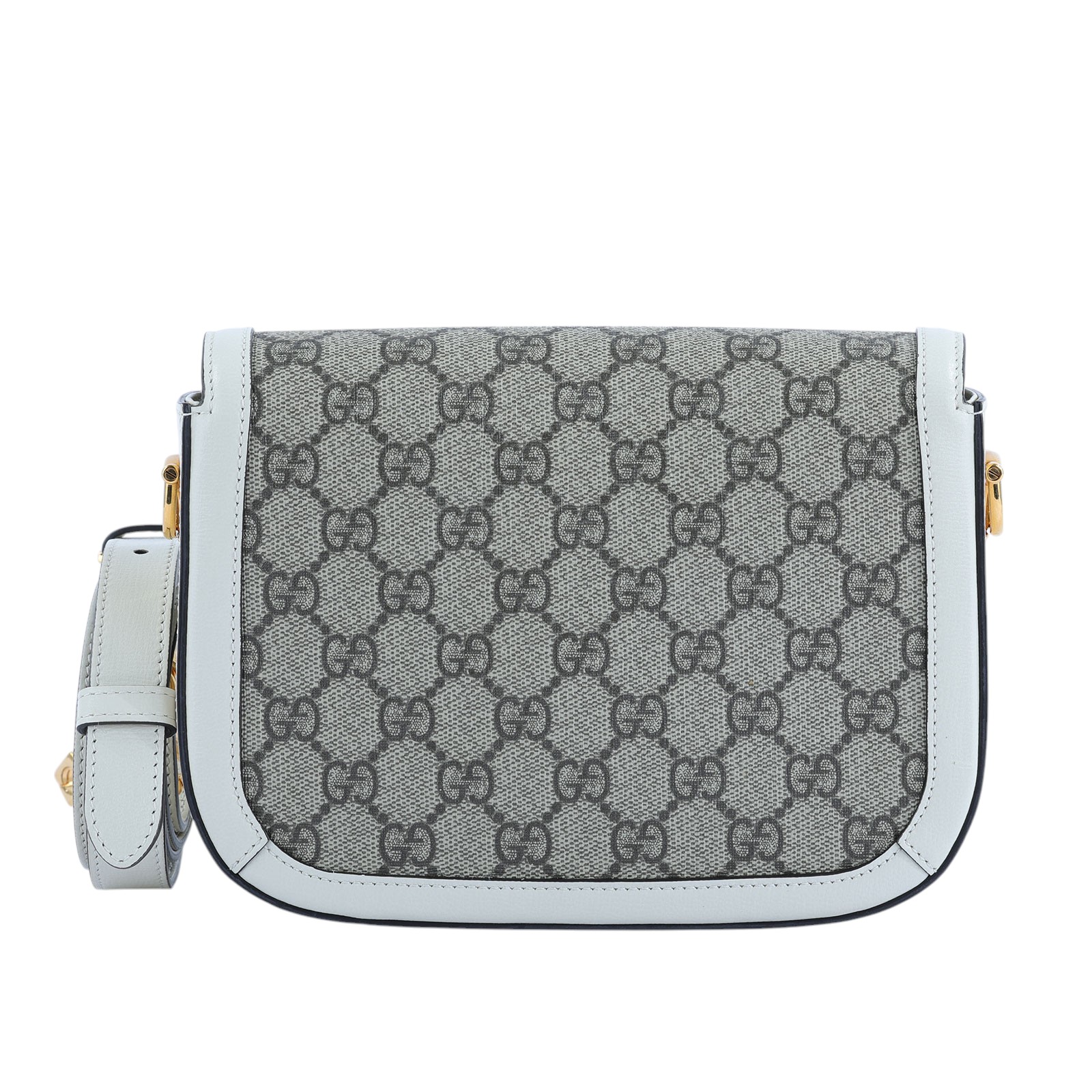 古馳 GUCCI Horsebit 1955 迷你 馬鞍包 658574 米白1955 MINI 背帶