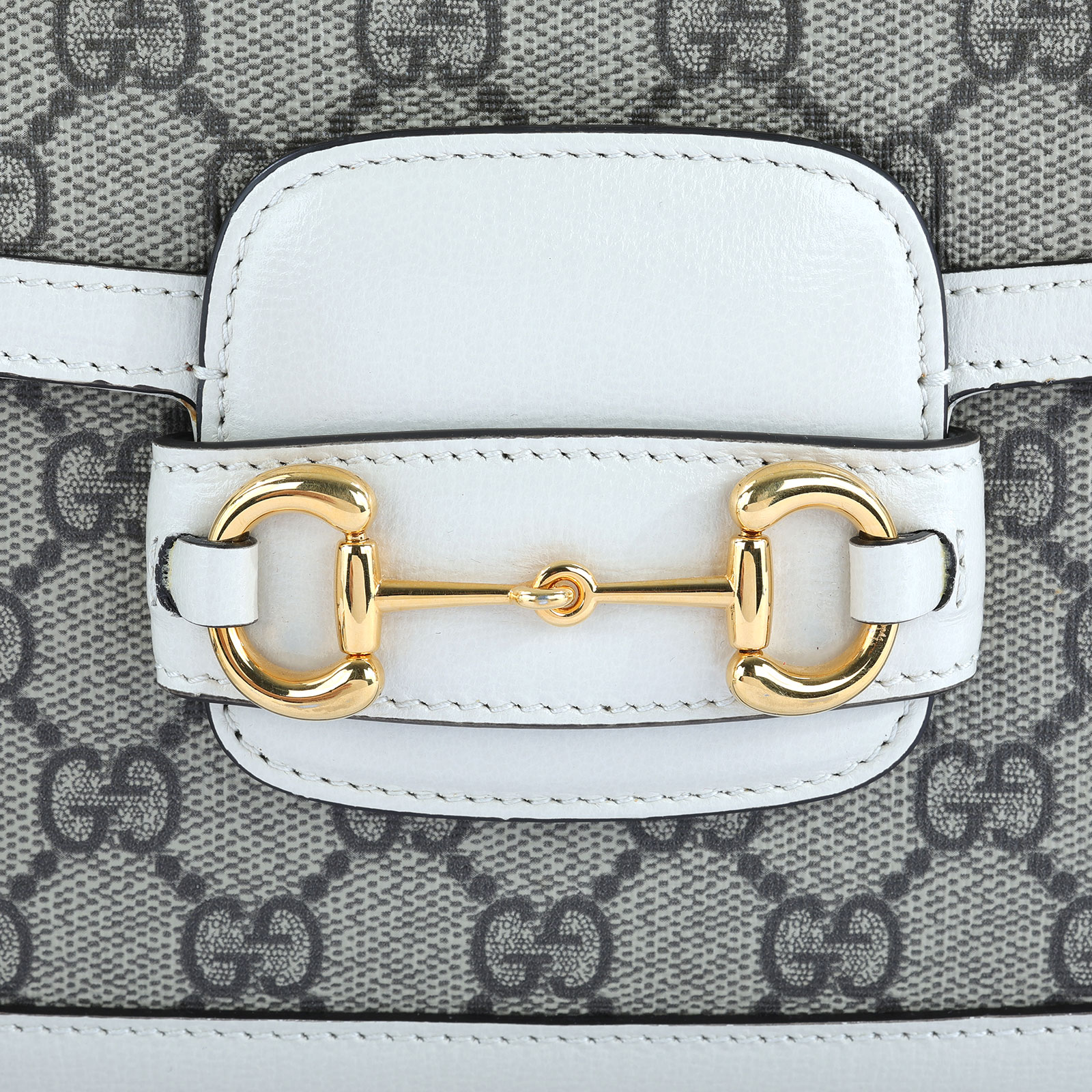 古馳 GUCCI Horsebit 1955 迷你 馬鞍包 658574 米白1955 MINI 背帶