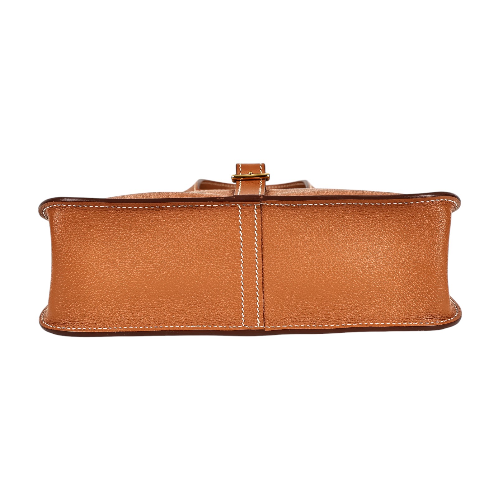 愛馬仕 Hermès Halzan 25 手拿 手提 肩背 斜背包 HZ25 B刻 金棕HALZAN25 防塵袋
