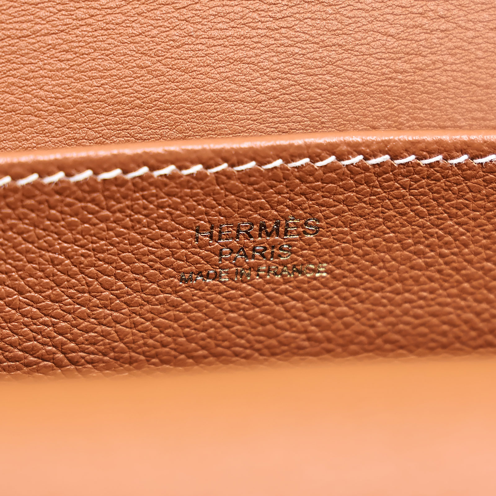 愛馬仕 Hermès Halzan 25 手拿 手提 肩背 斜背包 HZ25 B刻 金棕HALZAN25 防塵袋