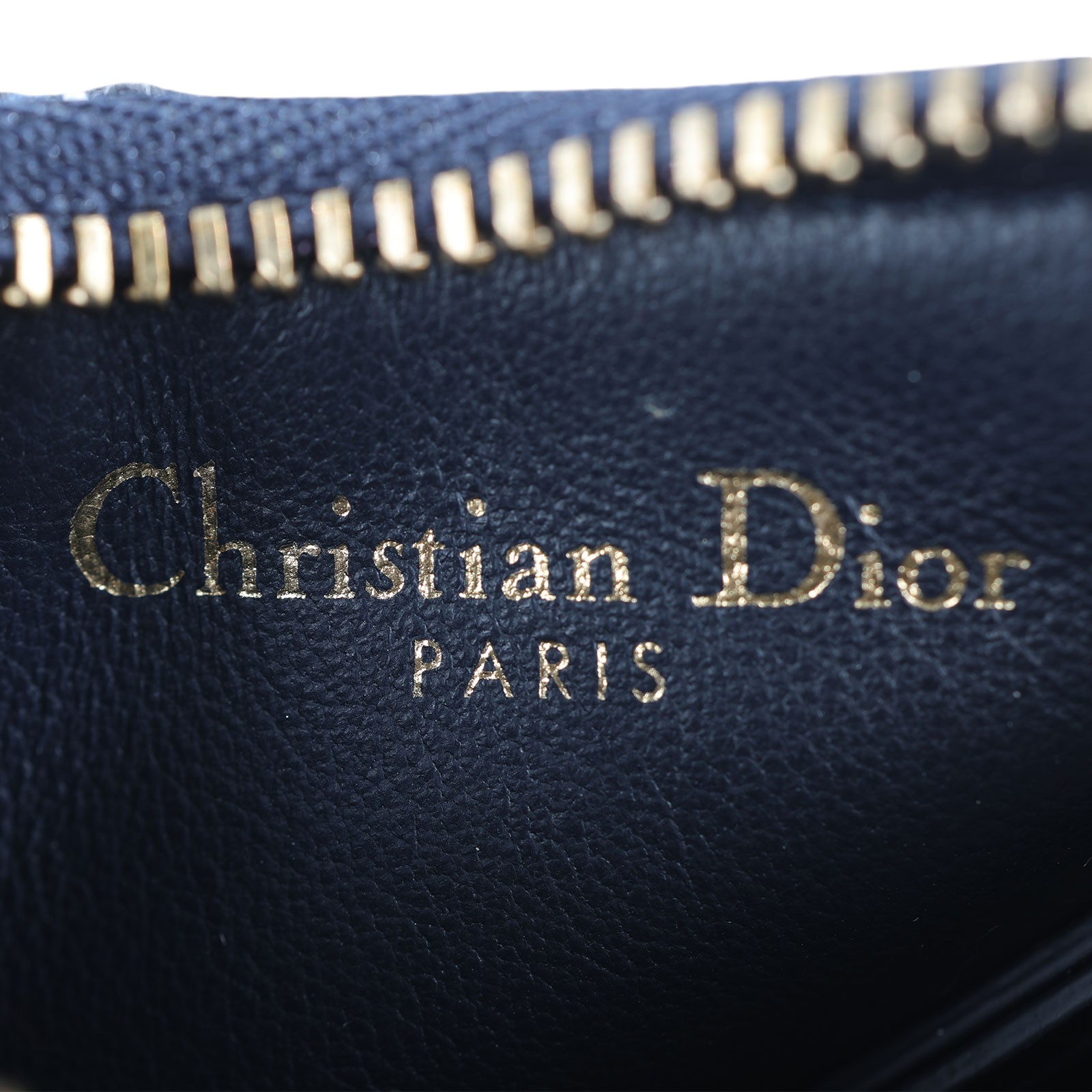 迪奧 CHRISTIAN DIOR Saddle 零錢包  藍緹花帆布SADDLE馬鞍零錢包 無附屬品