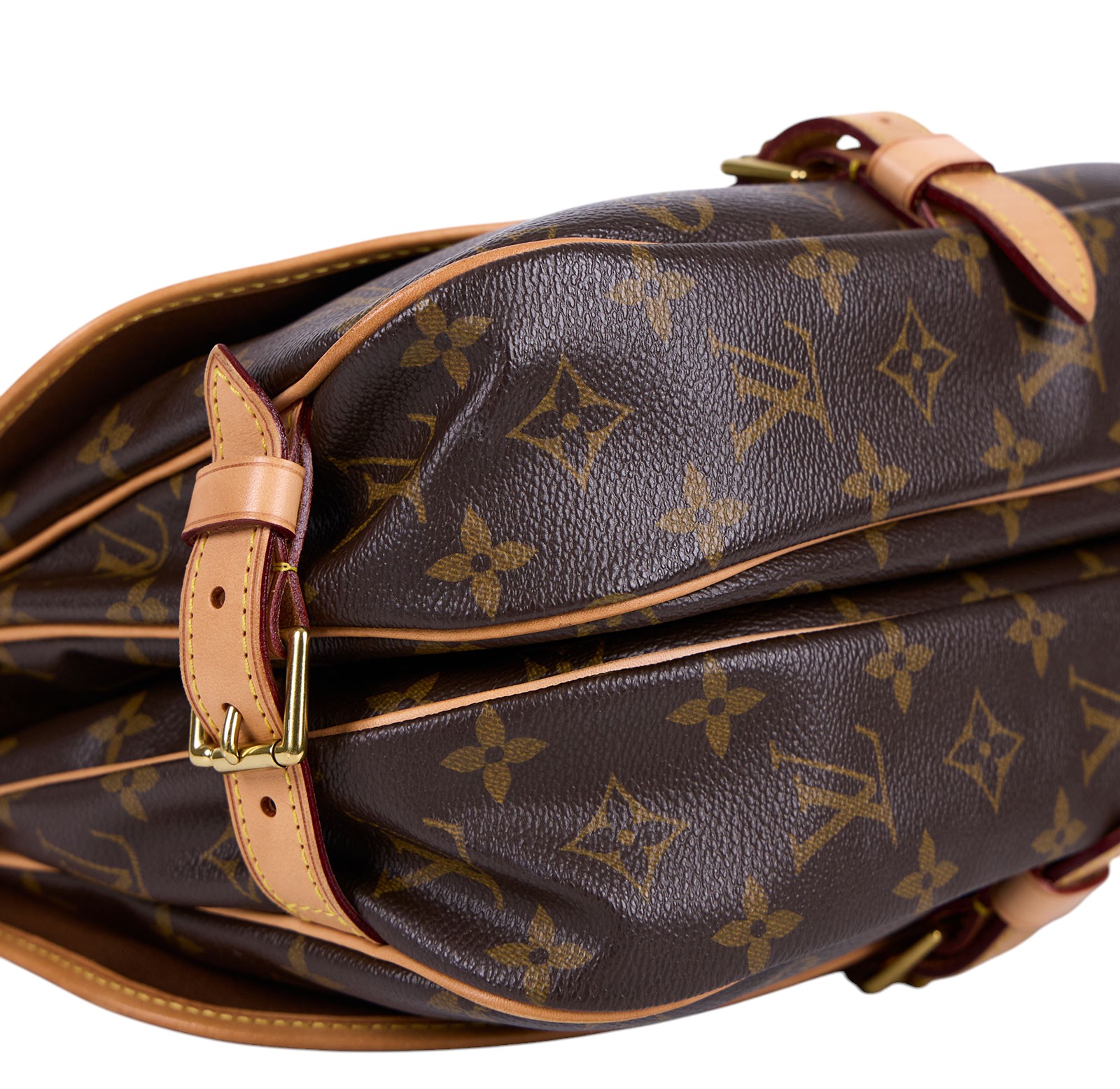路易威登 LOUIS VUITTON Saumur MM 經典帆布 馬鞍包 M40710 原花SAUMUR MM 無附屬品