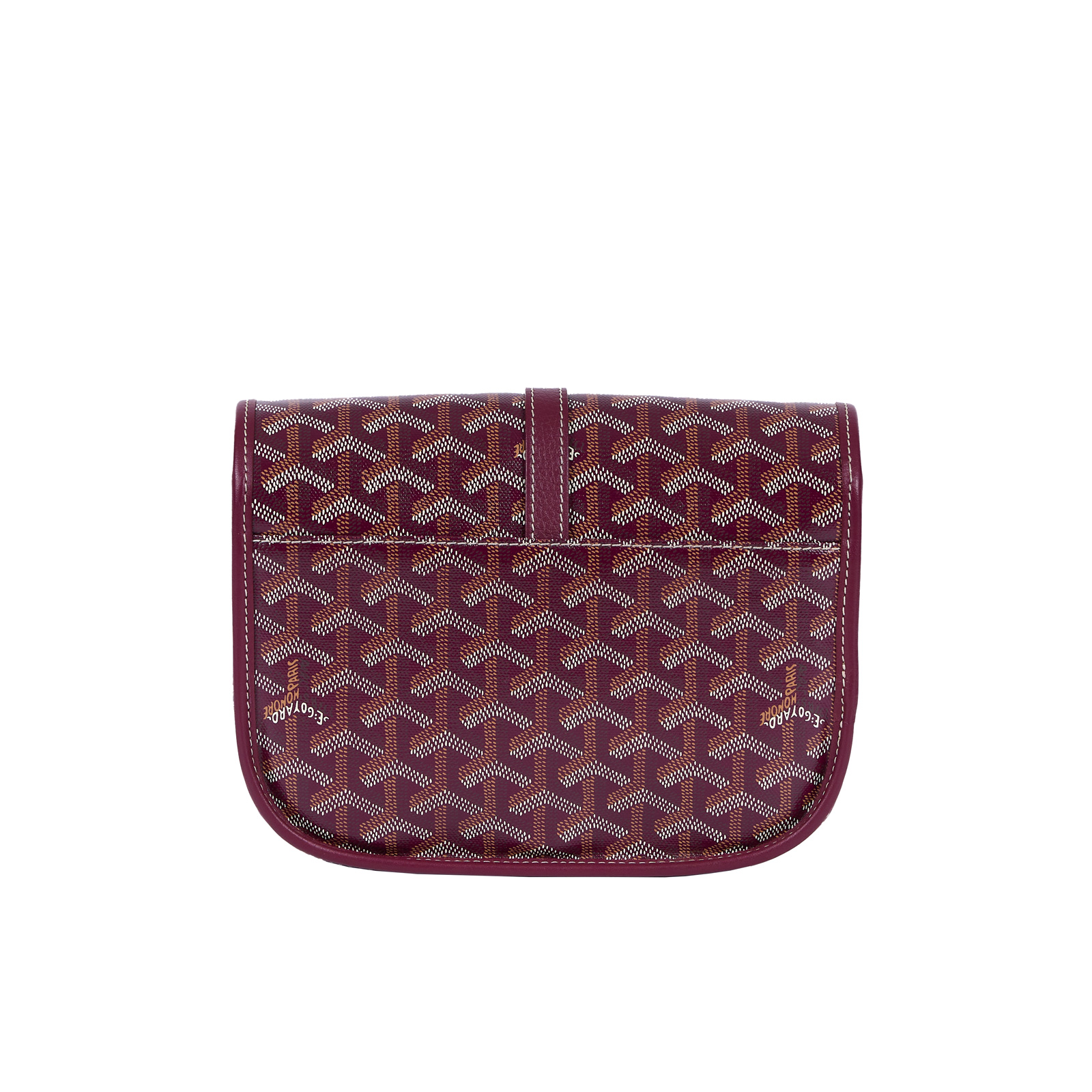 高雅德 GOYARD Belvédère PM 小型 馬鞍包 BELVE3PMLTY ☆酒紅色BELVEDERE斜背包 防塵袋