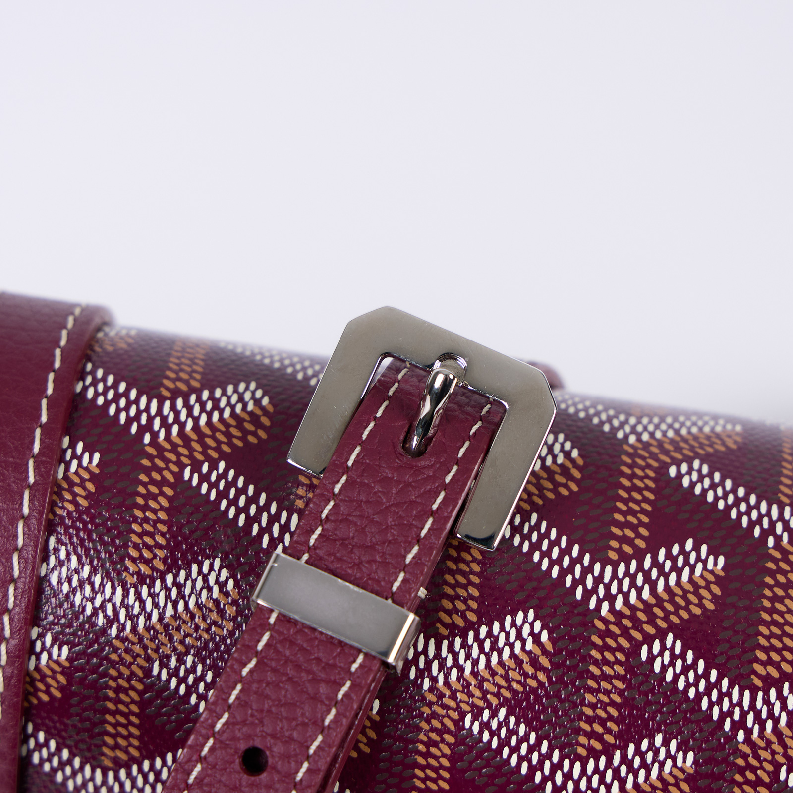 高雅德 GOYARD Belvédère PM 小型 馬鞍包 BELVE3PMLTY ☆酒紅色BELVEDERE斜背包 防塵袋