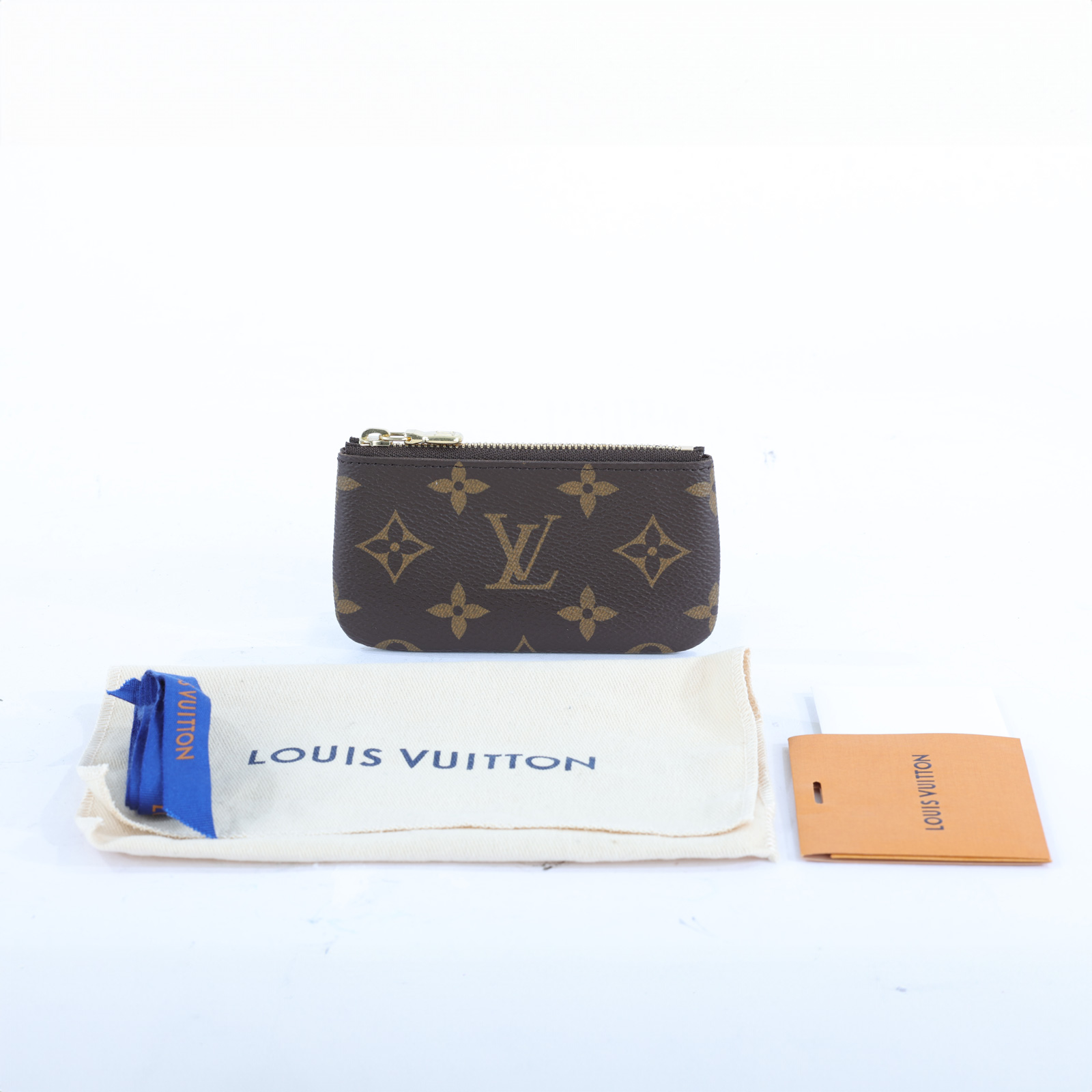 路易威登 LOUIS VUITTON 鑰匙零錢包 吊飾 M62650 原花拉鍊鑰匙包 防塵袋