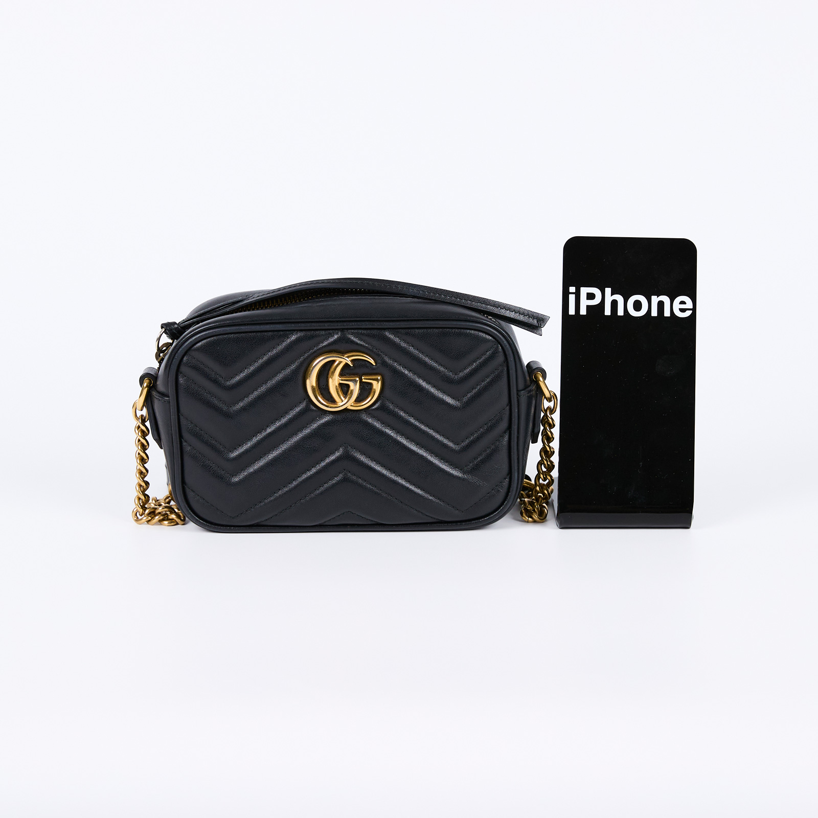 古馳 GUCCI Marmont 迷你袋 448065 黑MARMONT相機包 防塵袋