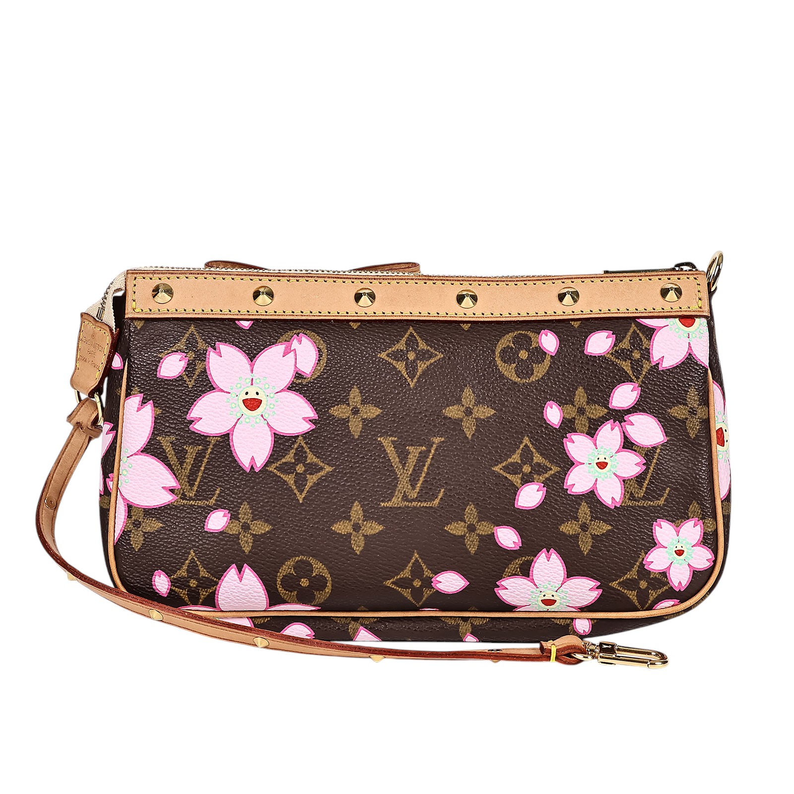 路易威登 LOUIS VUITTON Pochette Accessoires 手提包 村上隆聯名 M92006  原廠盒子/防塵袋/購買證明