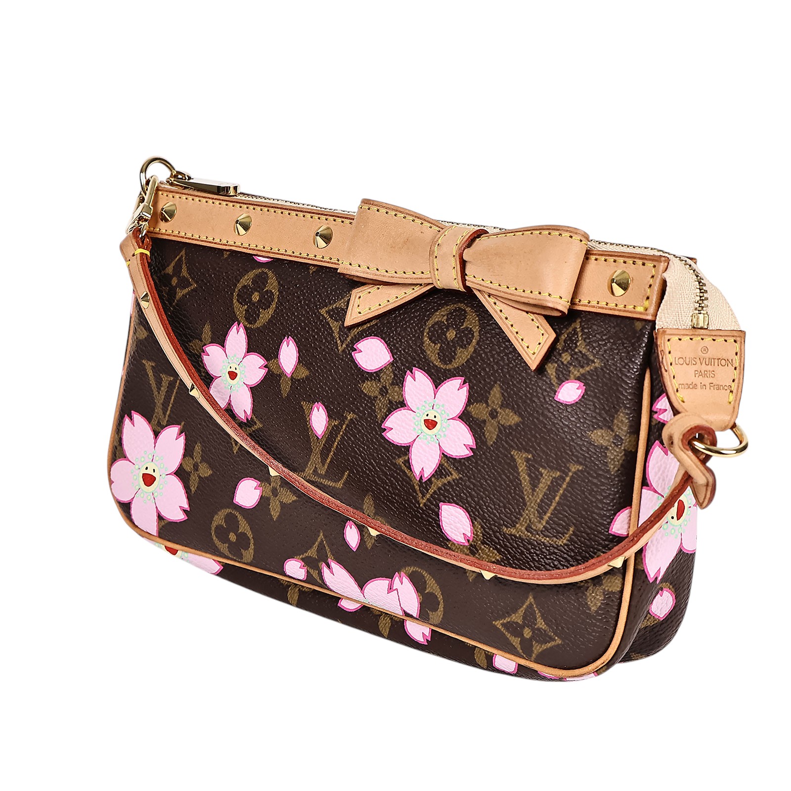 路易威登 LOUIS VUITTON Pochette Accessoires 手提包 村上隆聯名 M92006  原廠盒子/防塵袋/購買證明