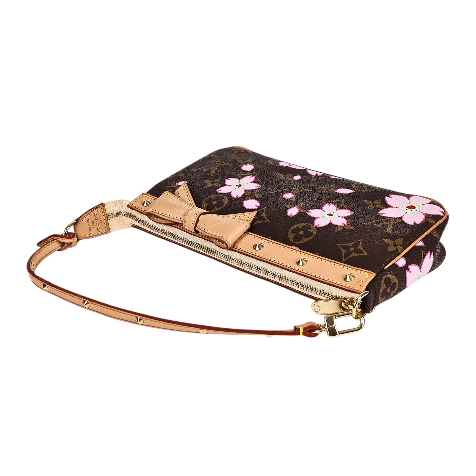 路易威登 LOUIS VUITTON Pochette Accessoires 手提包 村上隆聯名 M92006  原廠盒子/防塵袋/購買證明