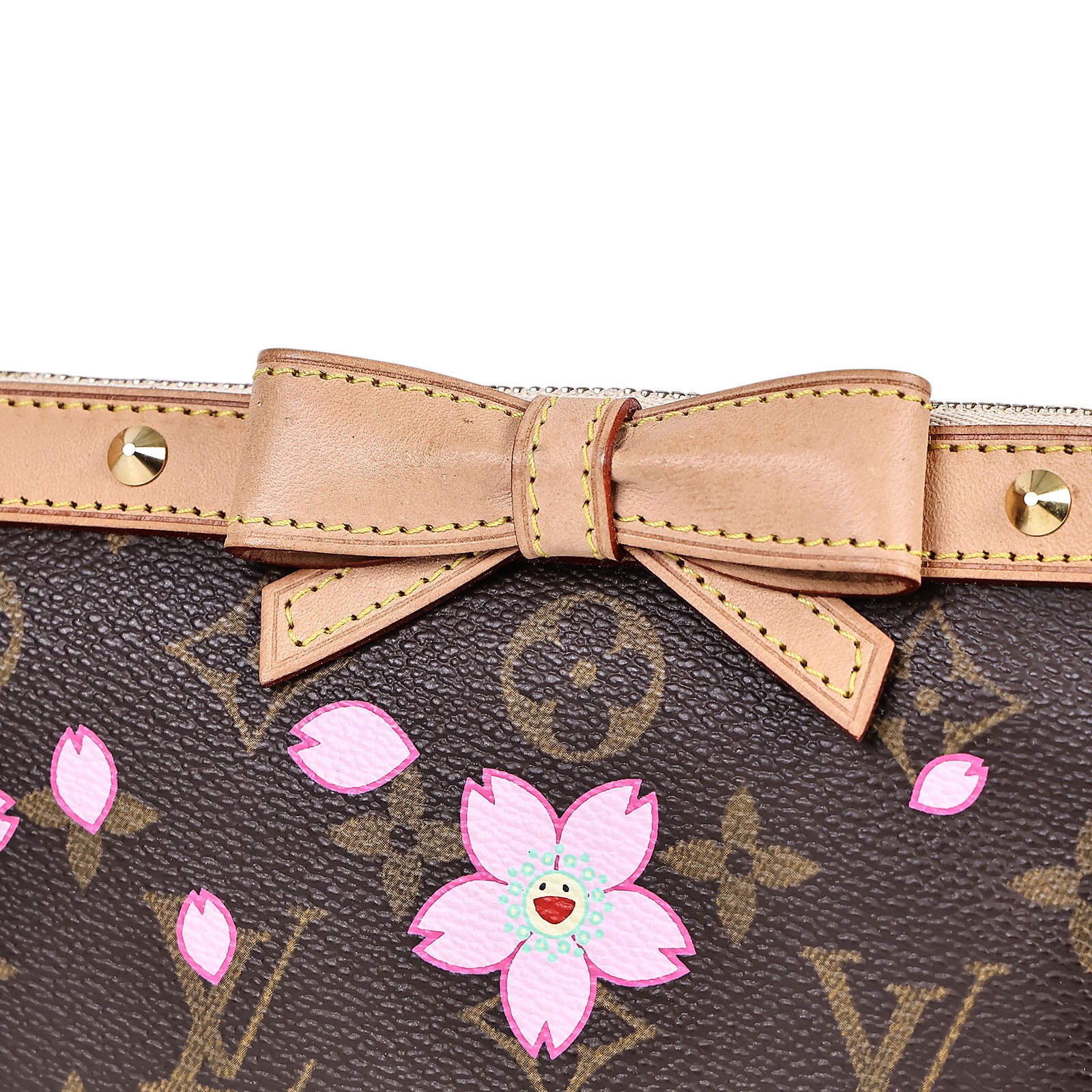 路易威登 LOUIS VUITTON Pochette Accessoires 手提包 村上隆聯名 M92006  原廠盒子/防塵袋/購買證明