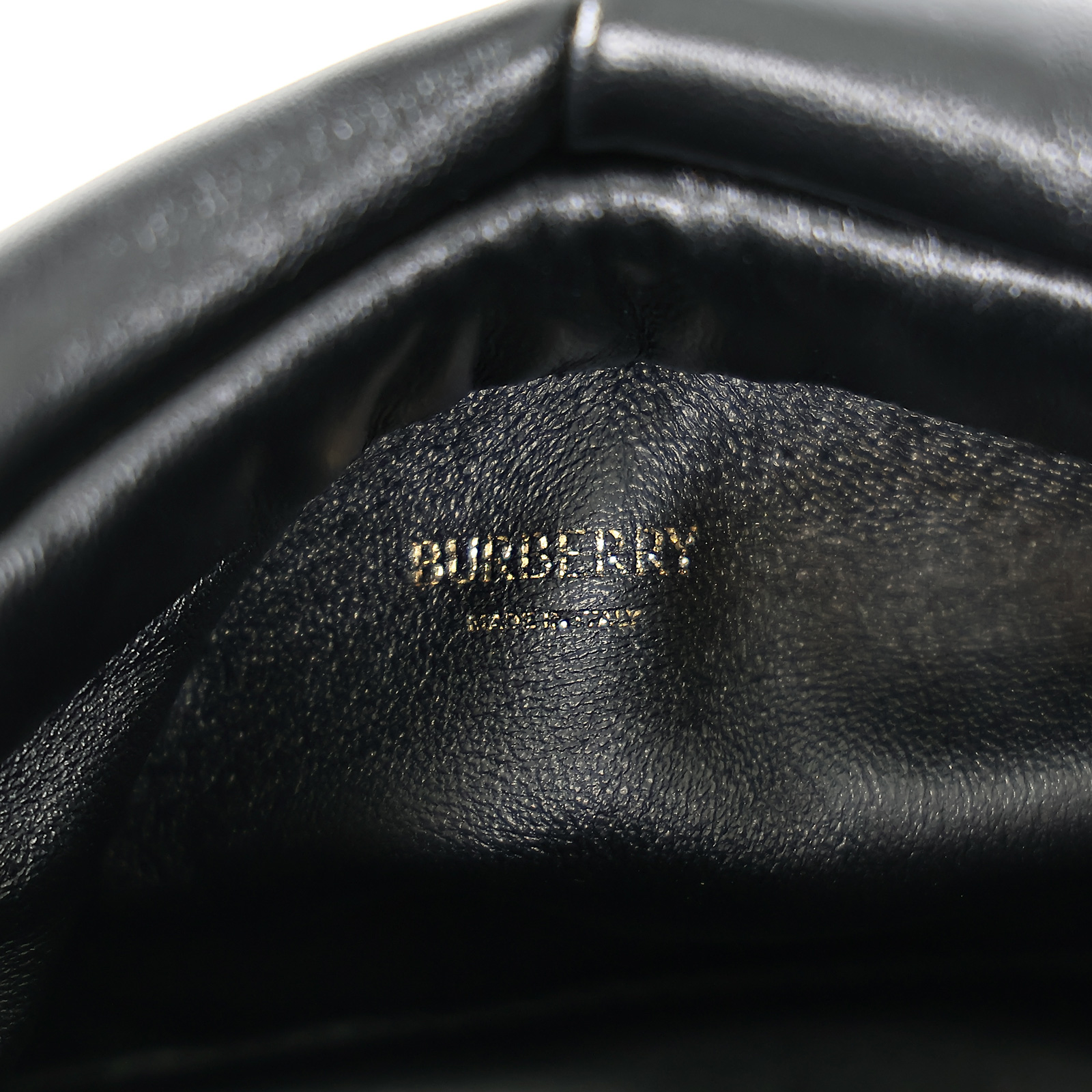 博柏利 BURBERRY Rose 褶飾皮革 手拿包 8079187 黑ROSE CLUTCH 原廠盒子/防塵袋