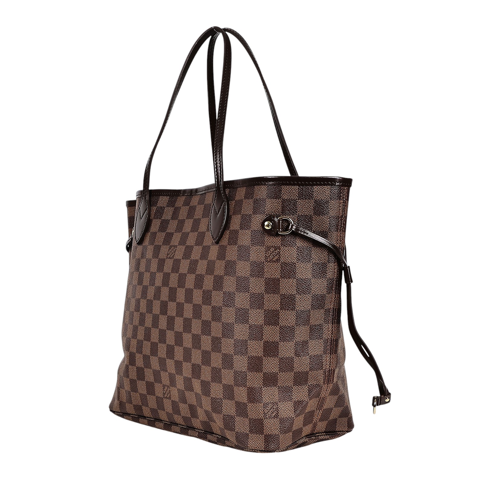路易威登 LOUIS VUITTON 棕棋盤 MM 托特包 N51105 棋盤NEVERFULL MM 防塵袋