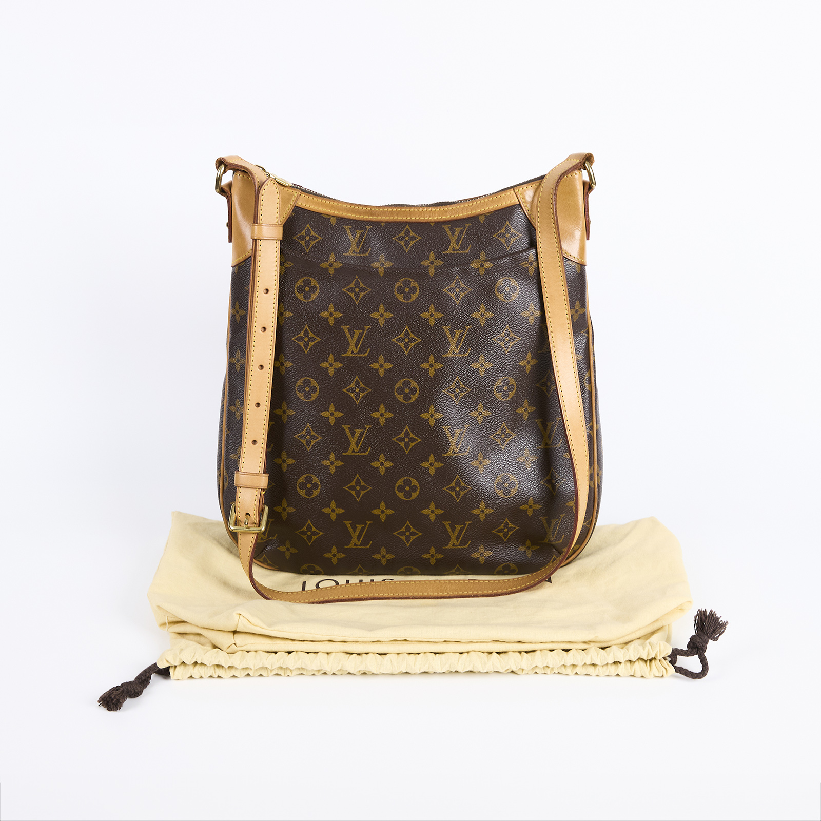 路易威登 LOUIS VUITTON Odéon MM 拉鏈 肩背包 M56389 原花ODEON MM 防塵袋