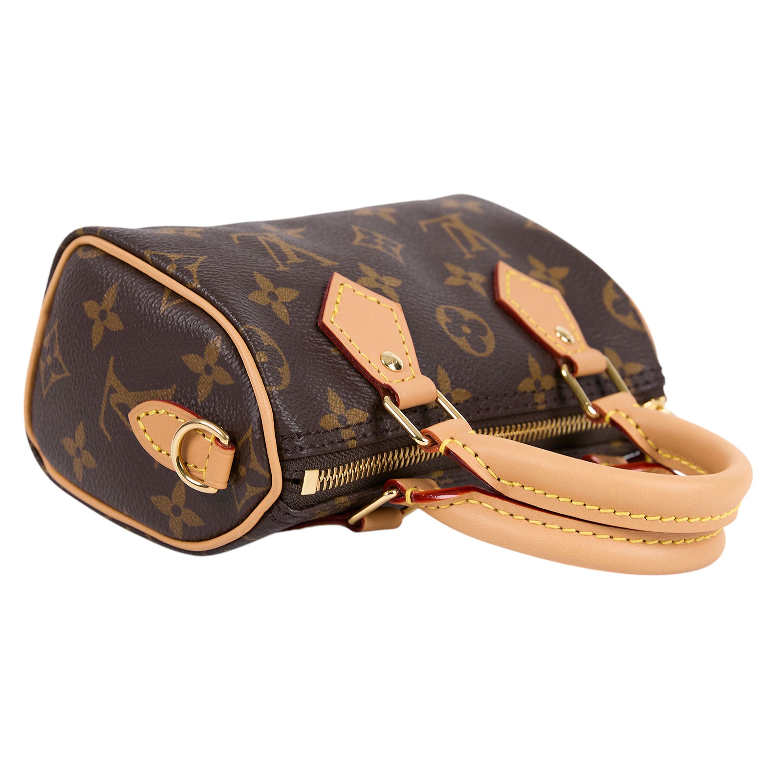路易威登 LOUIS VUITTON Nano Speedy 原花 手提 肩背包 M81085 晶片款 原花NANO SPEEDY 防塵袋/日本購買證明