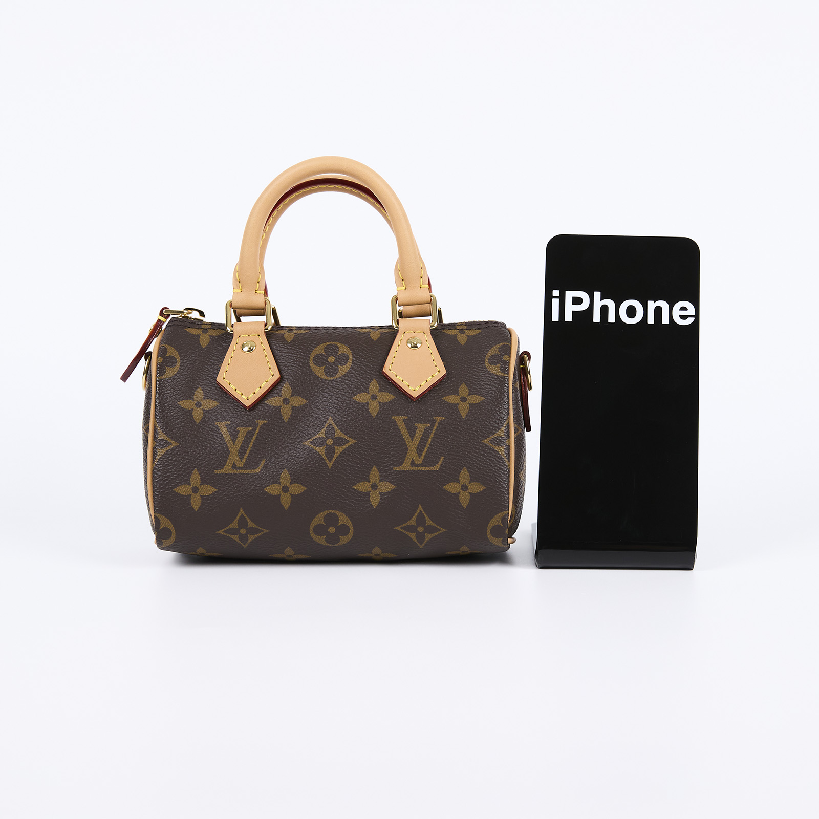 路易威登 LOUIS VUITTON Nano Speedy 原花 手提 肩背包 M81085 晶片款 原花NANO SPEEDY 防塵袋/日本購買證明