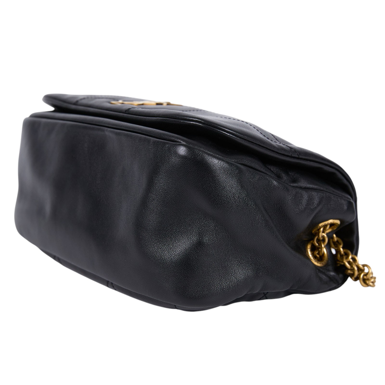 聖羅蘭 YSL SAINT LAURENT Jamie 4.3 小羊皮 小型 手袋 肩背 手提包 763475AAB32 黑金JAMIE4.3 SMAL 防塵袋