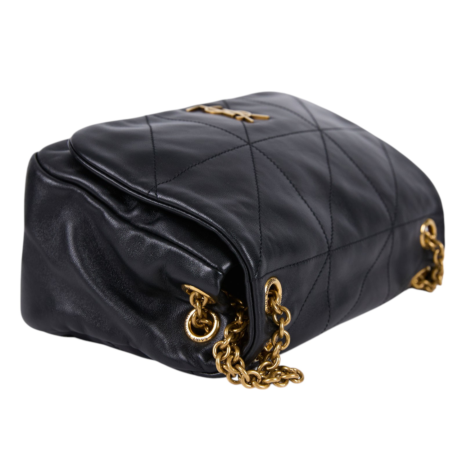 聖羅蘭 YSL SAINT LAURENT Jamie 4.3 小羊皮 小型 手袋 肩背 手提包 763475AAB32 黑金JAMIE4.3 SMAL 防塵袋