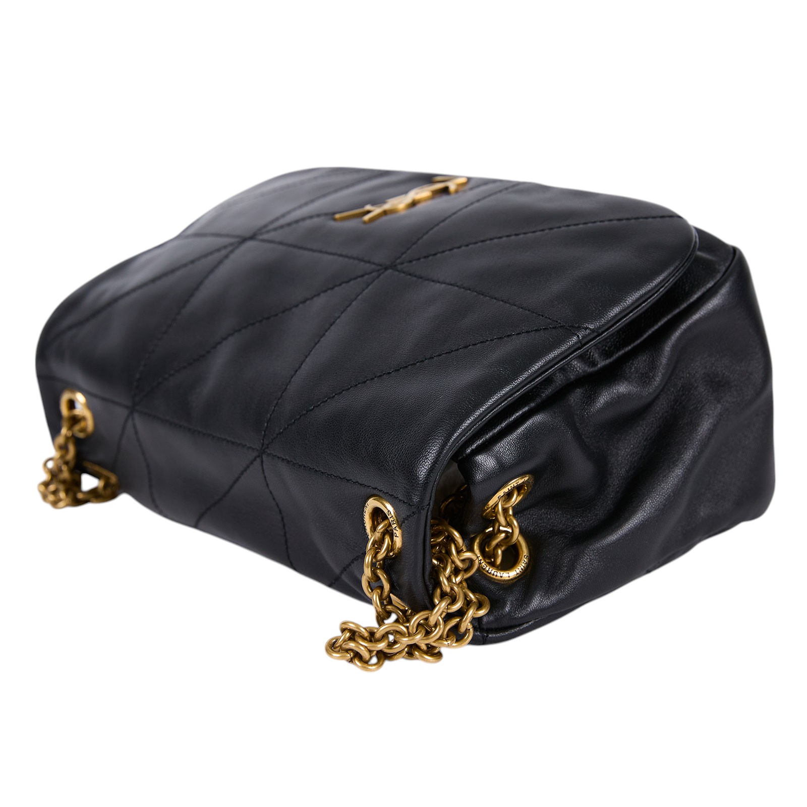 聖羅蘭 YSL SAINT LAURENT Jamie 4.3 小羊皮 小型 手袋 肩背 手提包 763475AAB32 黑金JAMIE4.3 SMAL 防塵袋