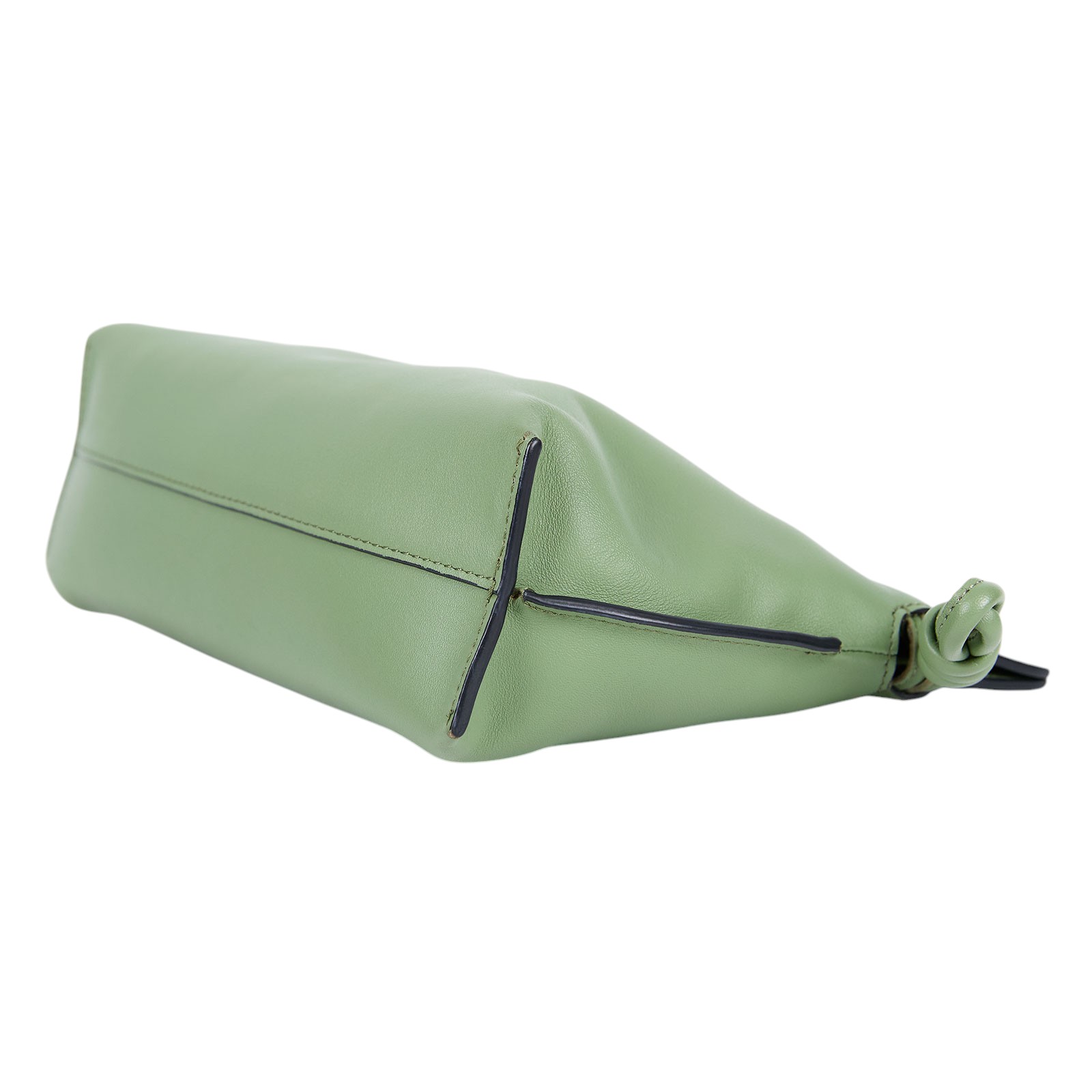 羅意威 LOEWE Mini Flamenco clutch 小牛皮 迷你 肩背包  淺綠FLAMENCO 無附屬品