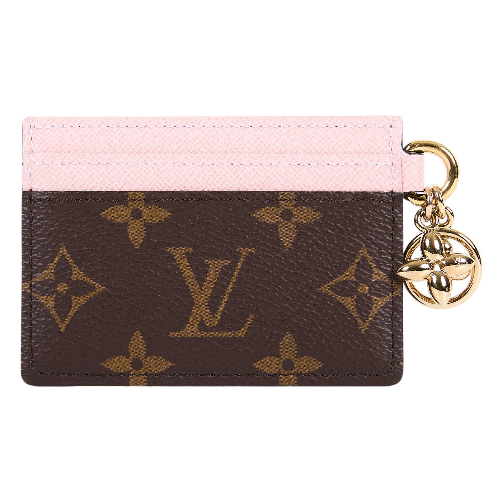路易威登 LOUIS VUITTON LV Charms 名片夾 帆布 粉紅色 M82739 晶片款 粉CHARMS名片夾 原廠盒子/防塵袋