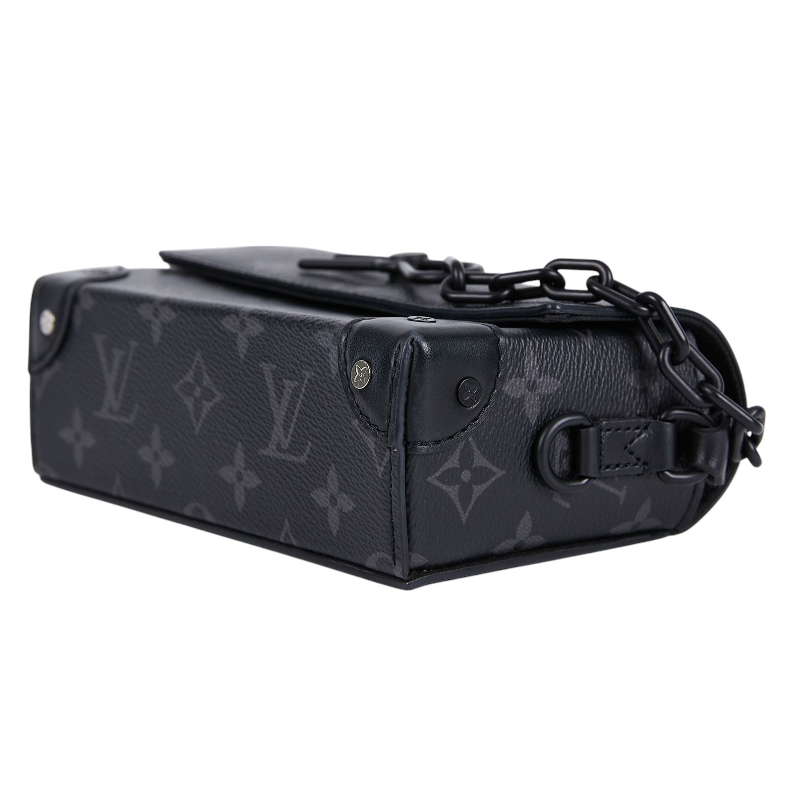 路易威登 LOUIS VUITTON Steamer 隨身錢包 肩背 M81783 晶片款 ☆黑原花STREAMER 原廠盒子/防塵袋