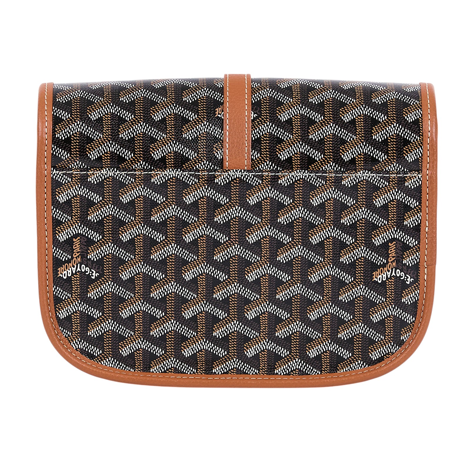 高雅德 GOYARD Belvédère PM 小型 馬鞍包 BELVE3PMLTY 黑棕BELVEDERE PM 防塵袋