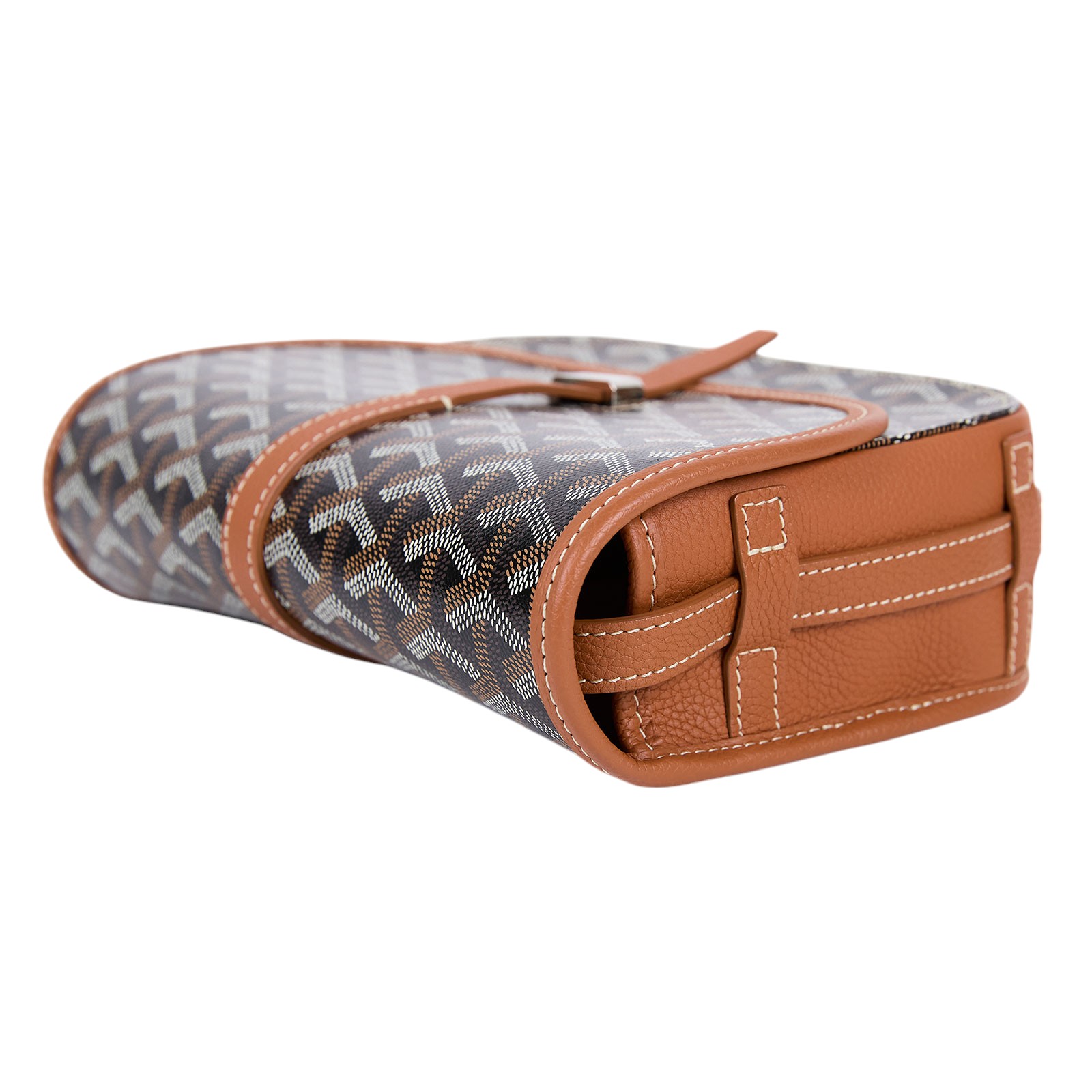高雅德 GOYARD Belvédère PM 小型 馬鞍包 BELVE3PMLTY 黑棕BELVEDERE PM 防塵袋