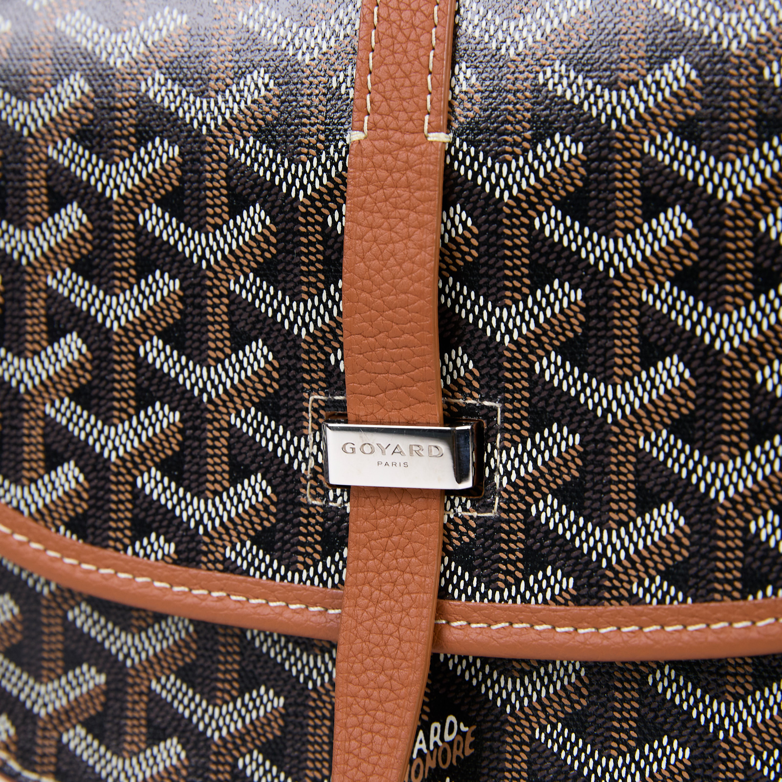 高雅德 GOYARD Belvédère PM 小型 馬鞍包 BELVE3PMLTY 黑棕BELVEDERE PM 防塵袋