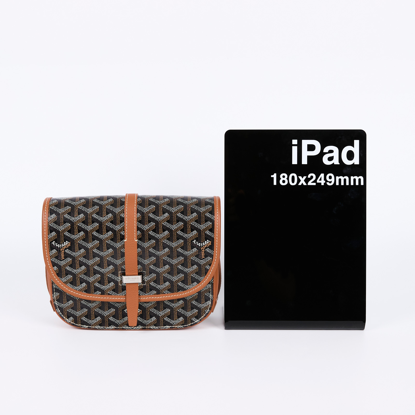 高雅德 GOYARD Belvédère PM 小型 馬鞍包 BELVE3PMLTY 黑棕BELVEDERE PM 防塵袋