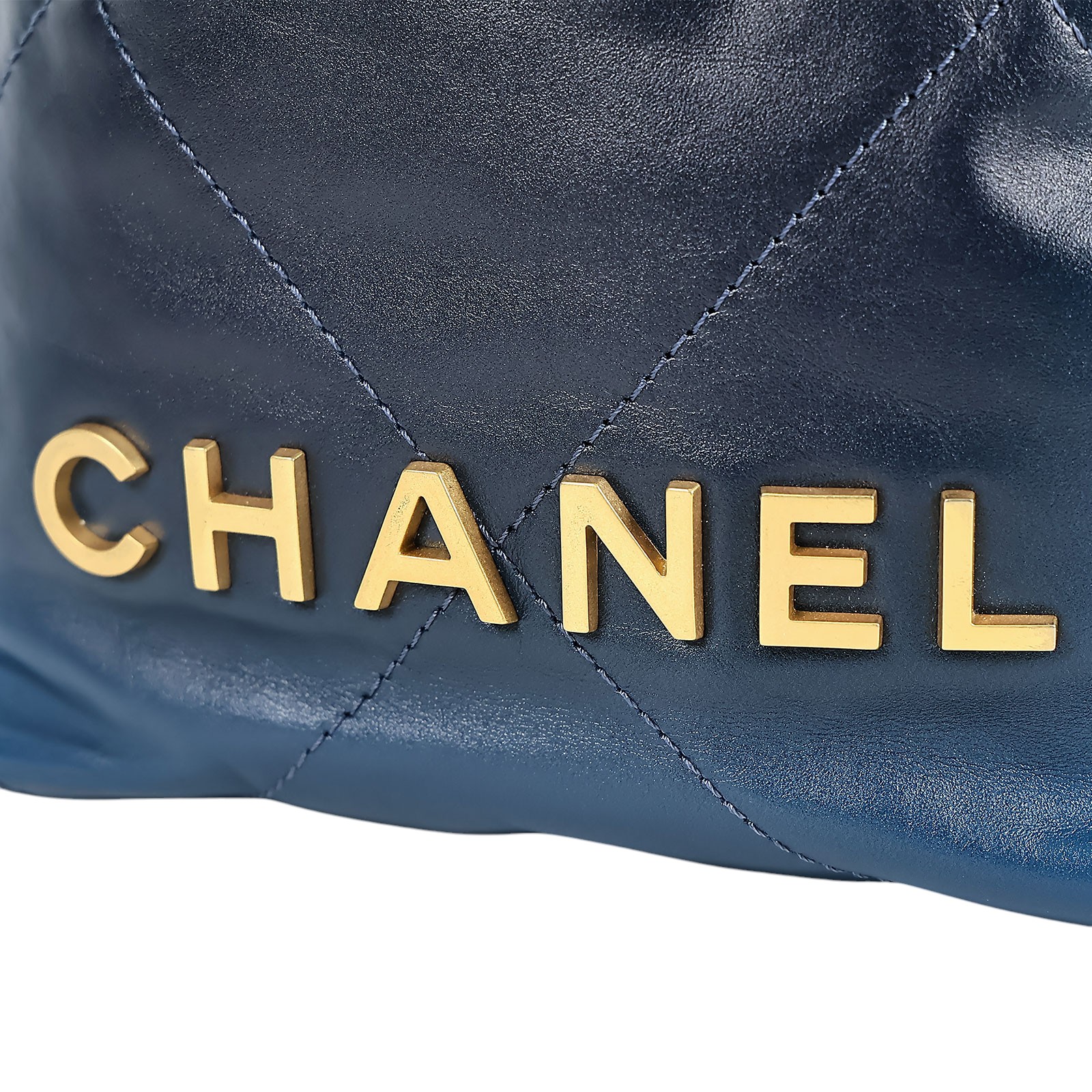 香奈兒 CHANEL 22 Mini 迷你 肩背 斜背包  晶片款 漸變藍22包MINI 防塵袋