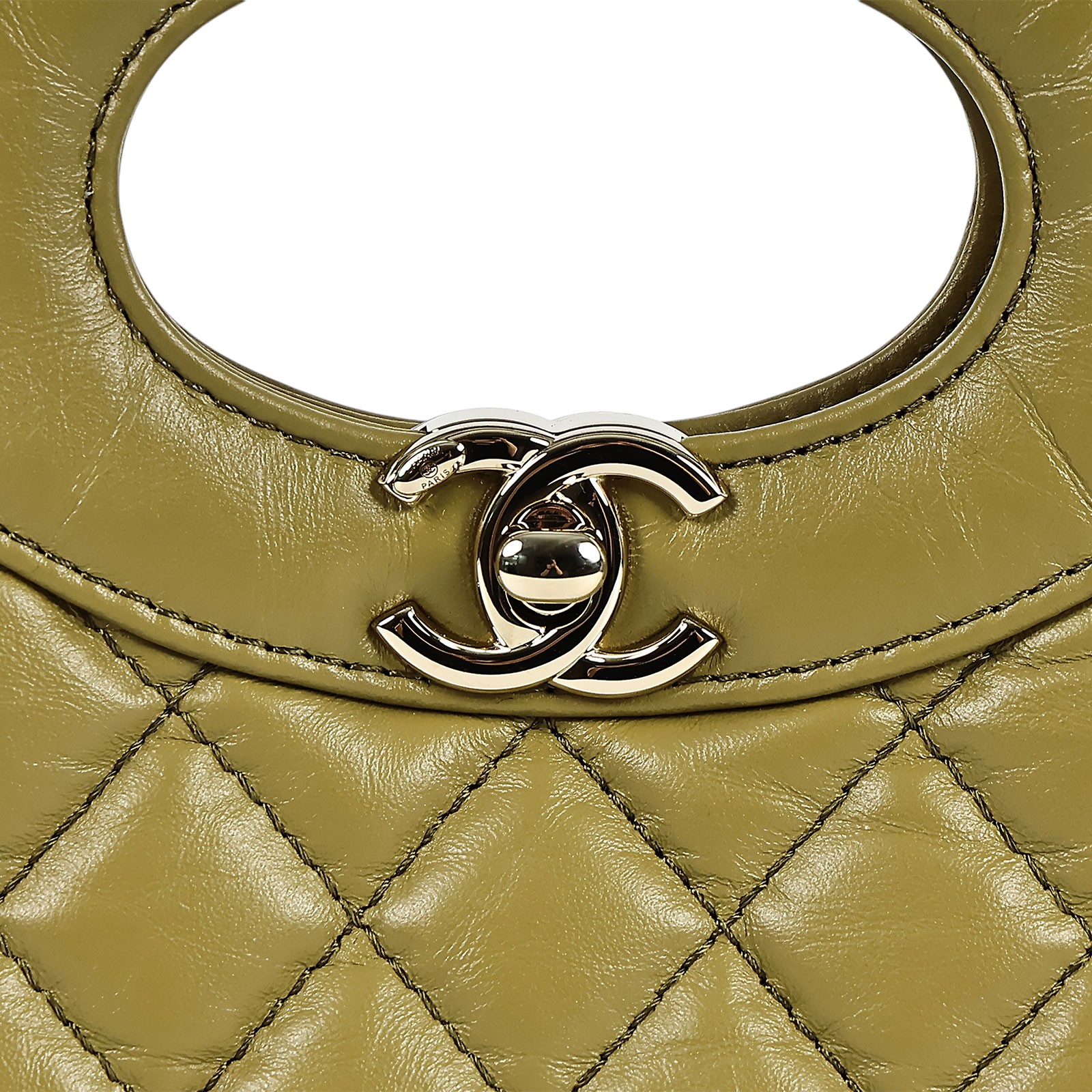 香奈兒 CHANEL CC Logo 31包 菱格紋 鍊帶 肩背 手提包 AS4133 晶片款 抹茶31包 MINI 防塵袋