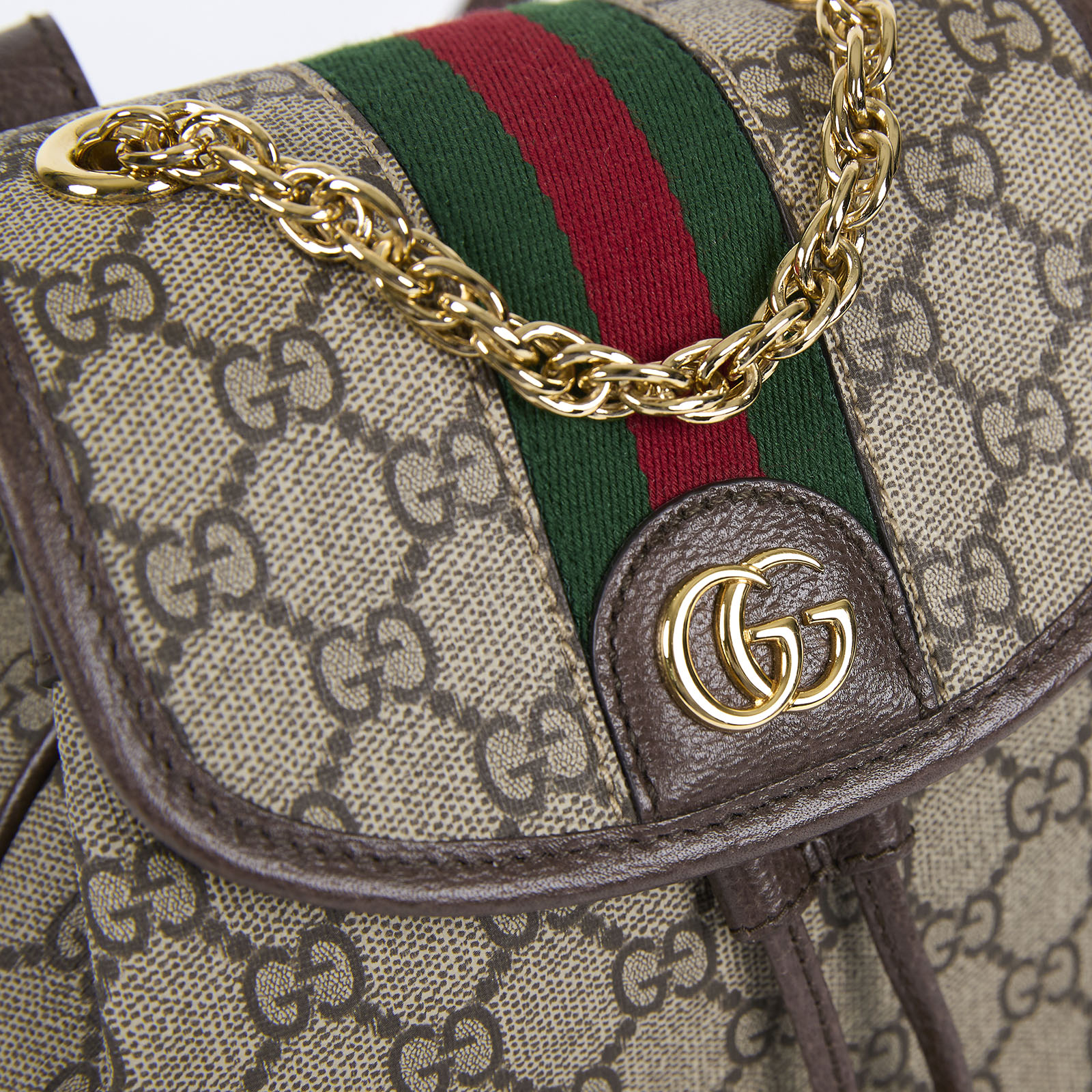 古馳 GUCCI Ophidia Mini 迷你 後背包 795221 棕G紋後背包 原廠盒子/防塵袋