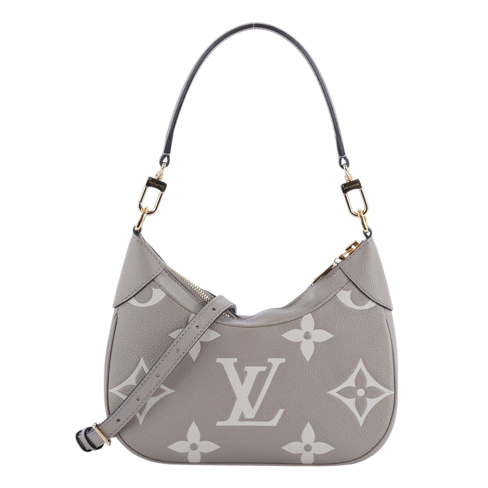 路易威登 LOUIS VUITTON Bagatelle 雙色 牛皮 肩背 斜背包 M46112 晶片款 斑鳩灰BAGATELLE 原廠盒子/防塵袋