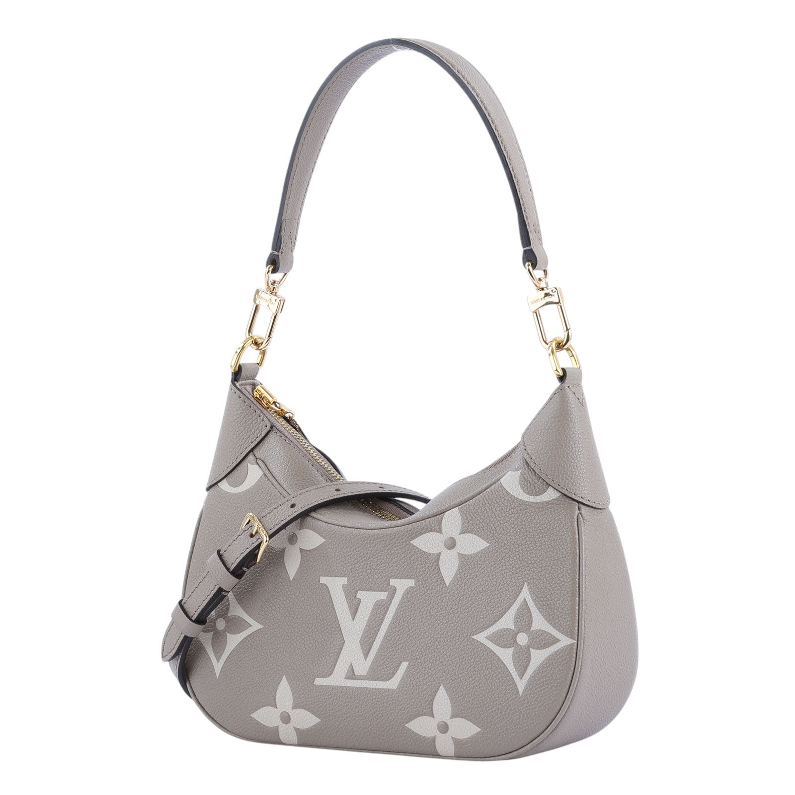路易威登 LOUIS VUITTON Bagatelle 雙色 牛皮 肩背 斜背包 M46112 晶片款 斑鳩灰BAGATELLE 原廠盒子/防塵袋