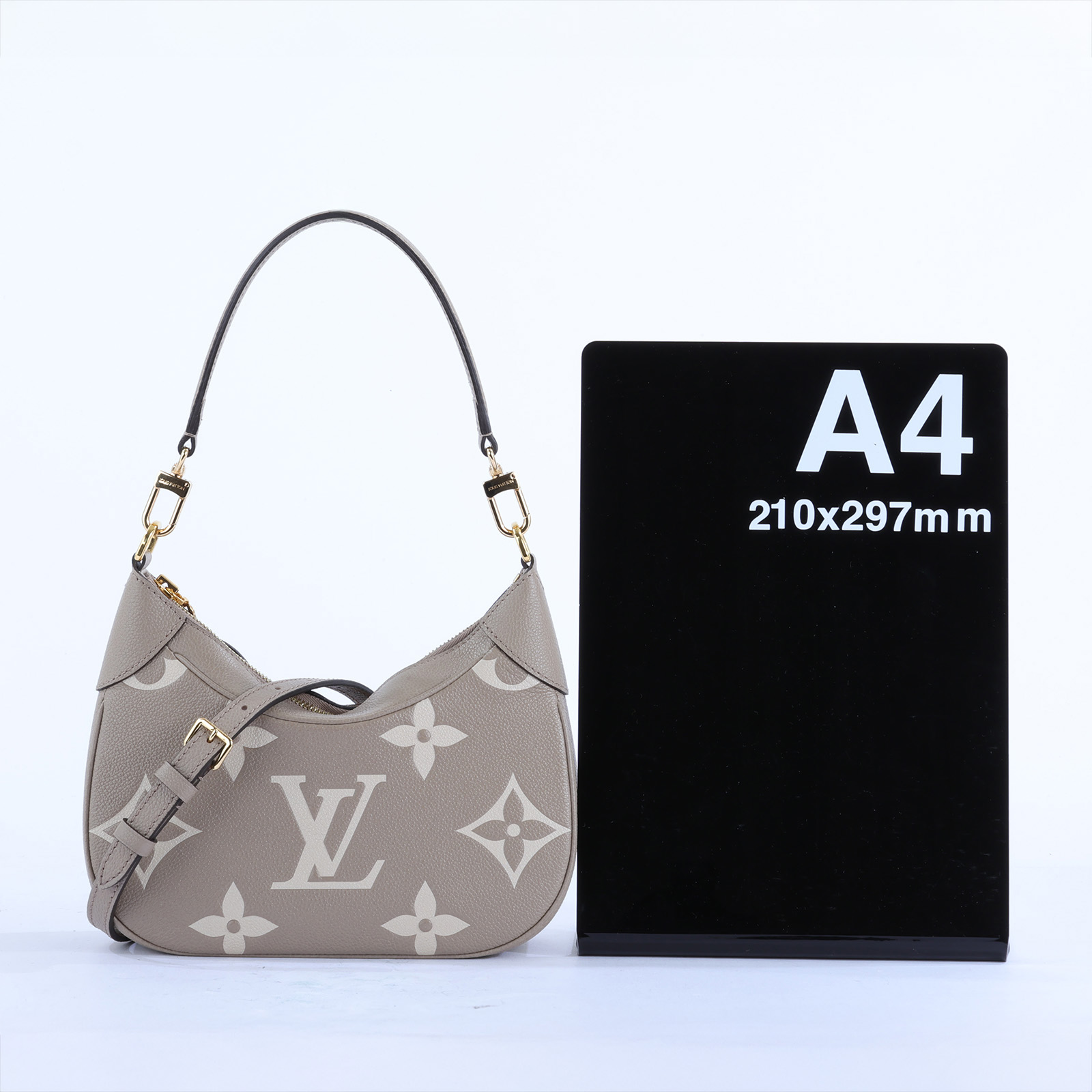 路易威登 LOUIS VUITTON Bagatelle 雙色 牛皮 肩背 斜背包 M46112 晶片款 斑鳩灰BAGATELLE 原廠盒子/防塵袋