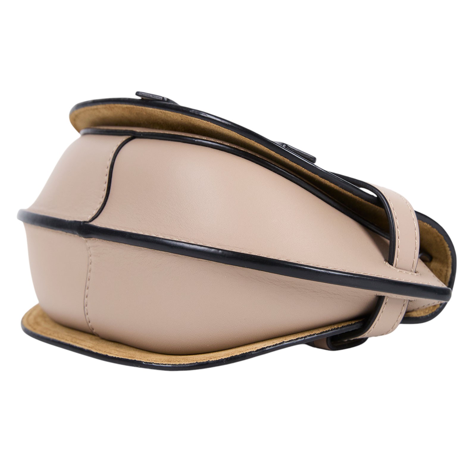 羅意威 LOEWE Mini Gate Dual bag 迷你 小牛皮 肩背包 帆布背帶  奶茶MINI GATE帆布背帶 防塵袋