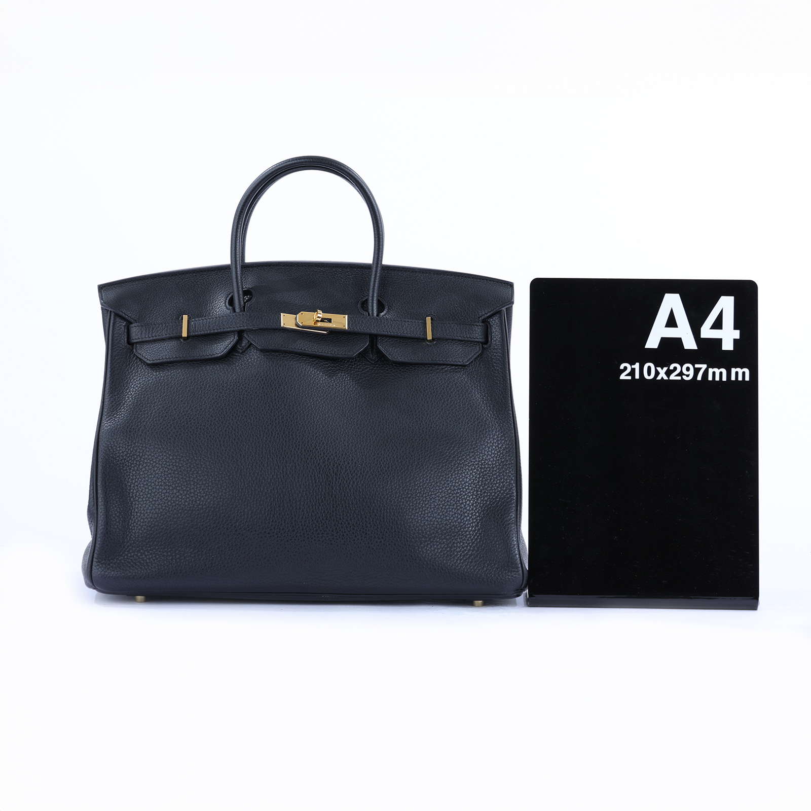 愛馬仕 Hermès Birkin Bag 柏金包 40 BK40 □N刻 黑金BIRKIN40 防塵袋/鎖組