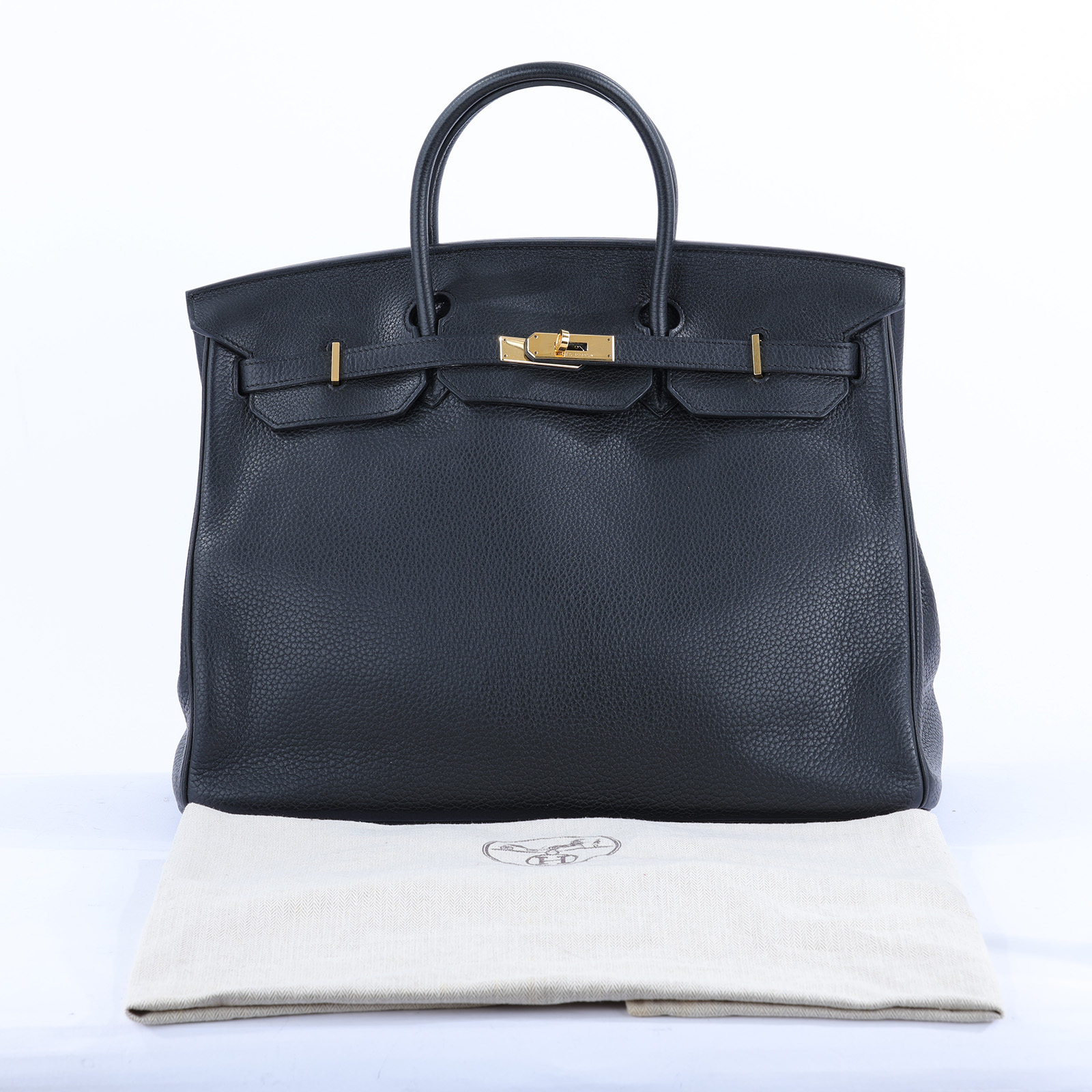 愛馬仕 Hermès Birkin Bag 柏金包 40 BK40 □N刻 黑金BIRKIN40 防塵袋/鎖組