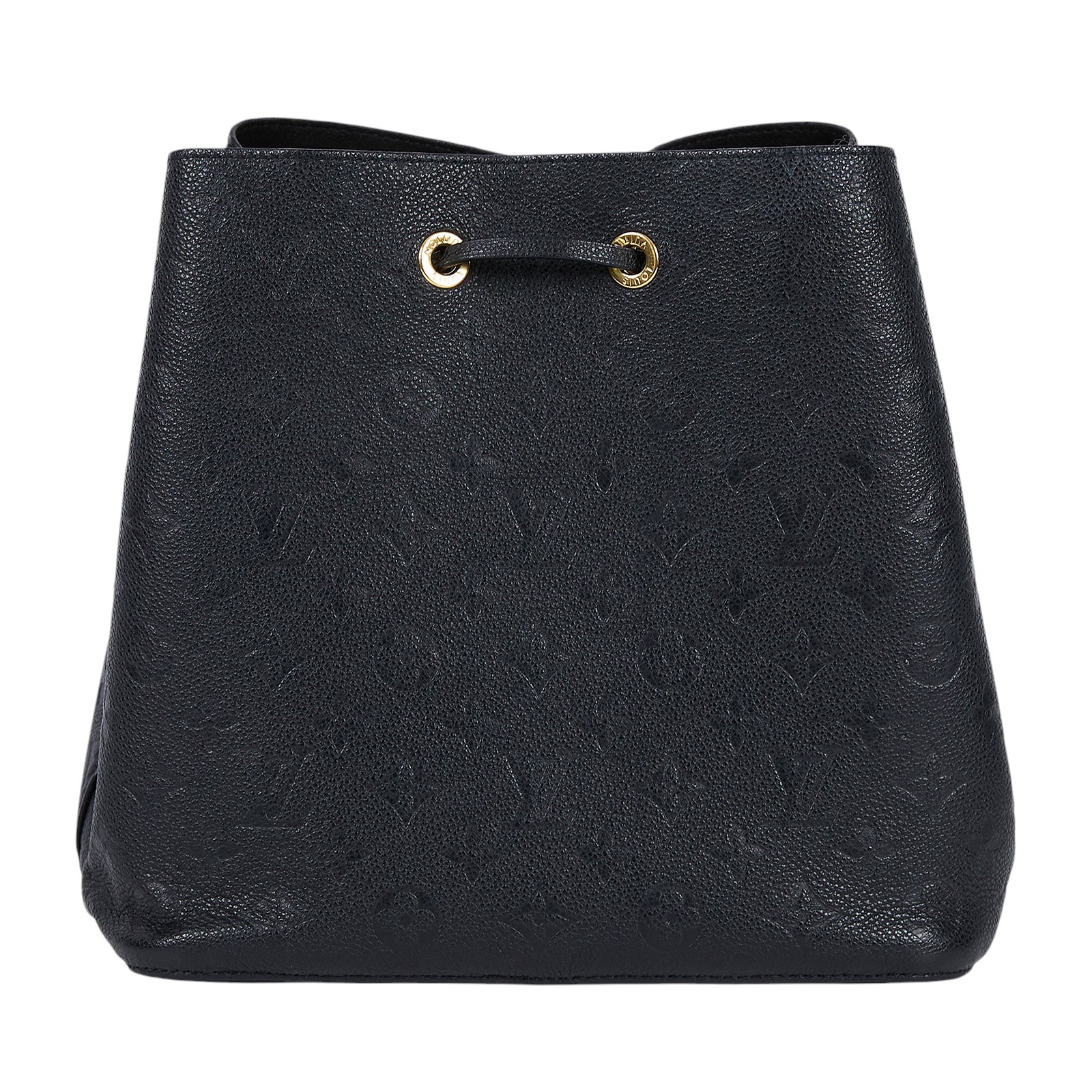 路易威登 LOUIS VUITTON NéoNoé MM 黑色 粒面壓花牛皮 束口水桶包 M45256 晶片款  原廠盒子/防塵袋/背帶/購買證明