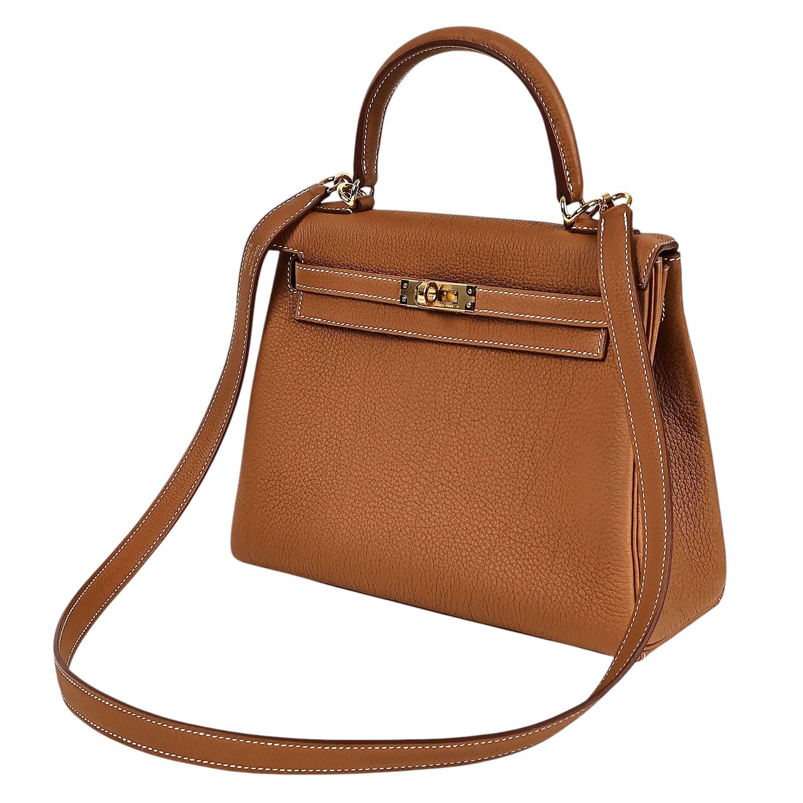 愛馬仕 Hermès Kelly Bag 凱莉包 25 KL25 H044624/K刻  原廠盒子/防塵袋/背帶/鎖組/購買證明影本