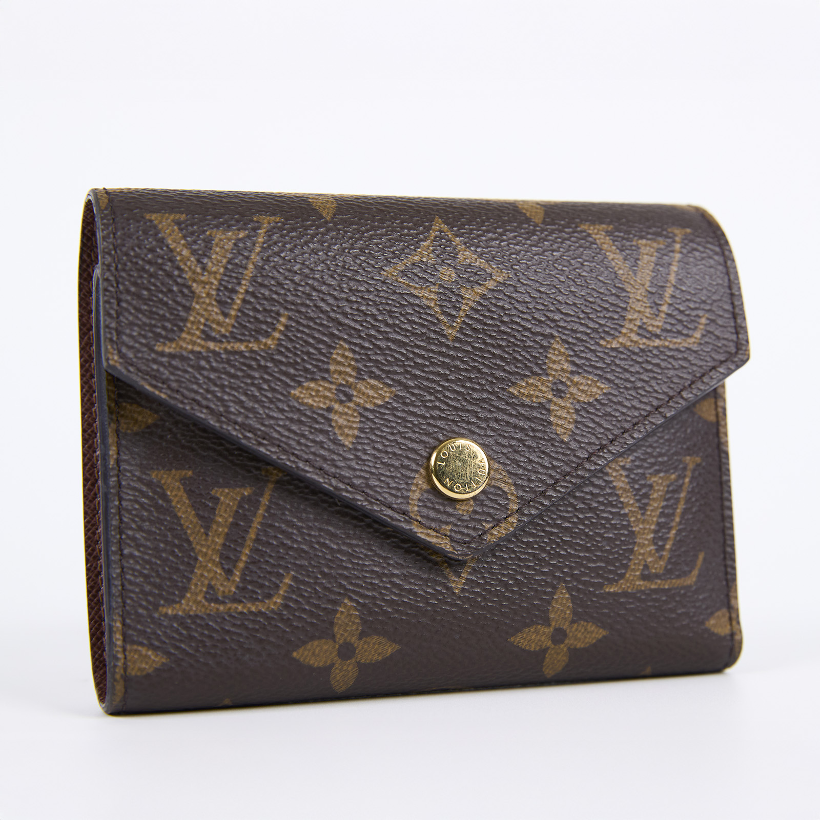 路易威登 LOUIS VUITTON Victorine 錢包 塗層帆布 Monogram M62472 晶片款 棕原花VICTORINE短夾 原廠盒子/防塵袋