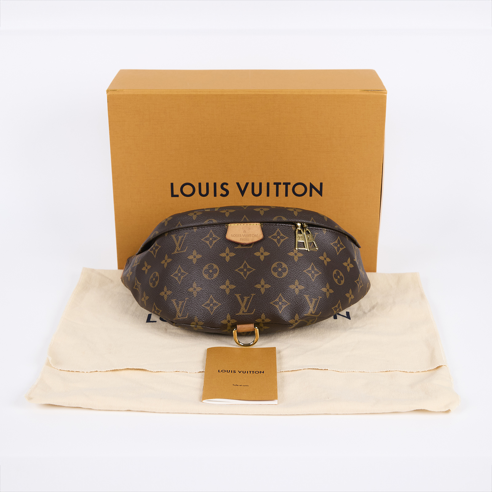 路易威登 LOUIS VUITTON Bumbag 經典帆布 腰包 斜跨包 M43644 原花腰包 無附屬品